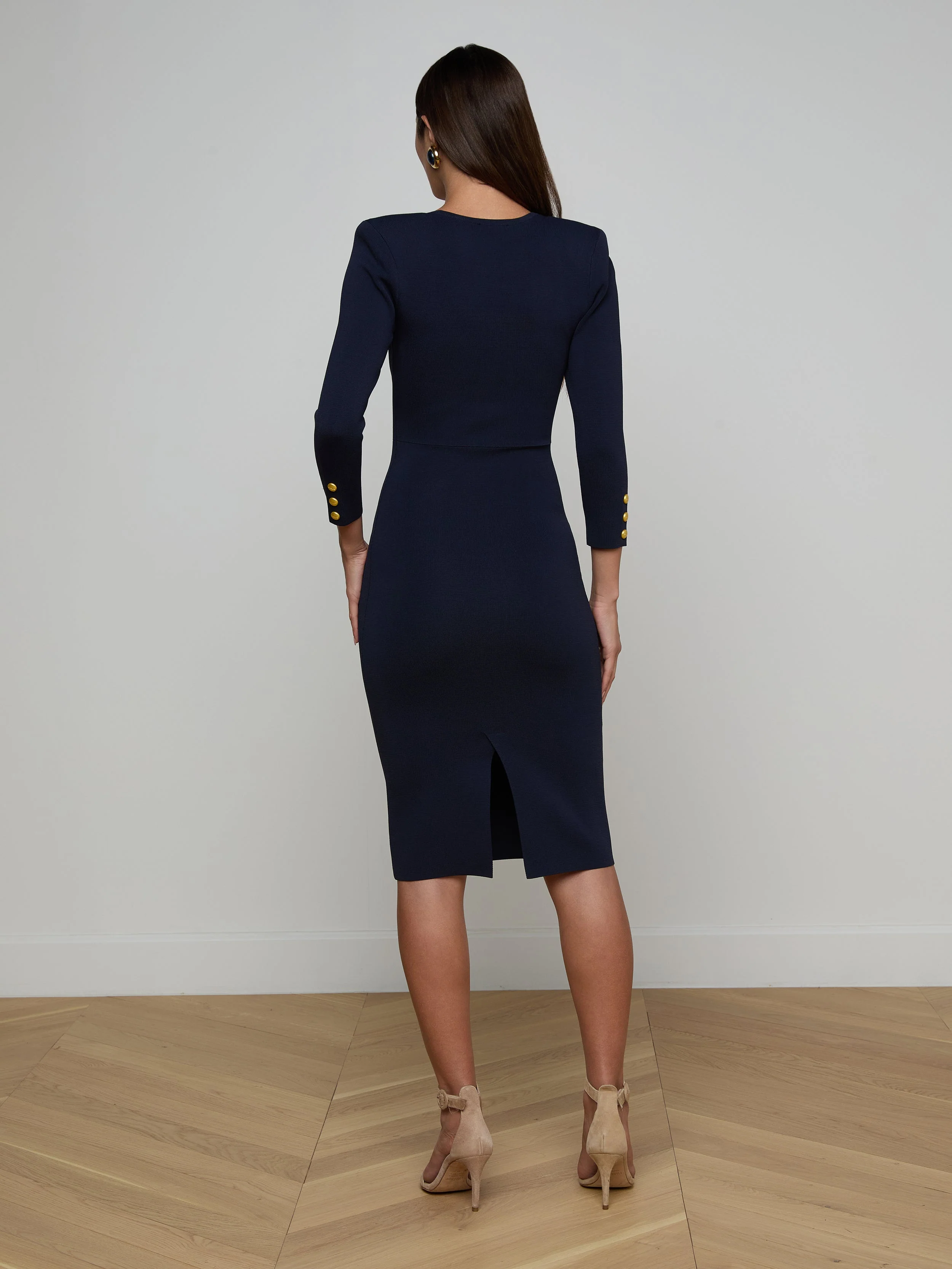 L'AGENCE - Mary Corset Midi Dress - Image 4