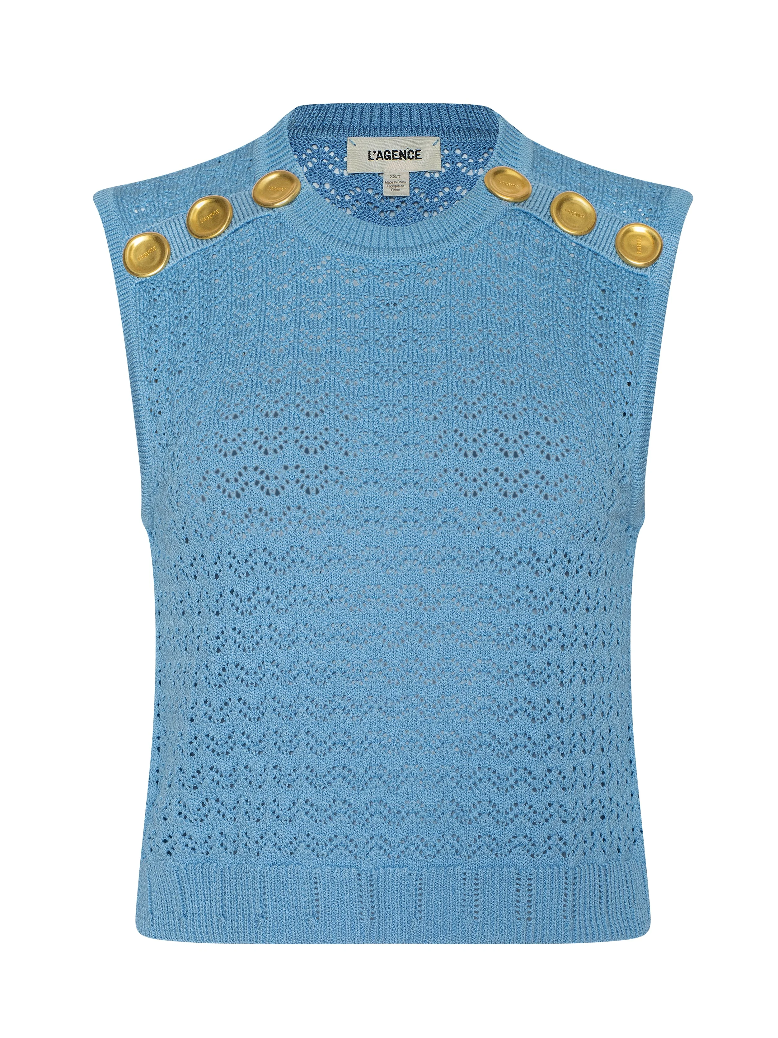 L'AGENCE - Max Pointelle Knit Top - Image 6