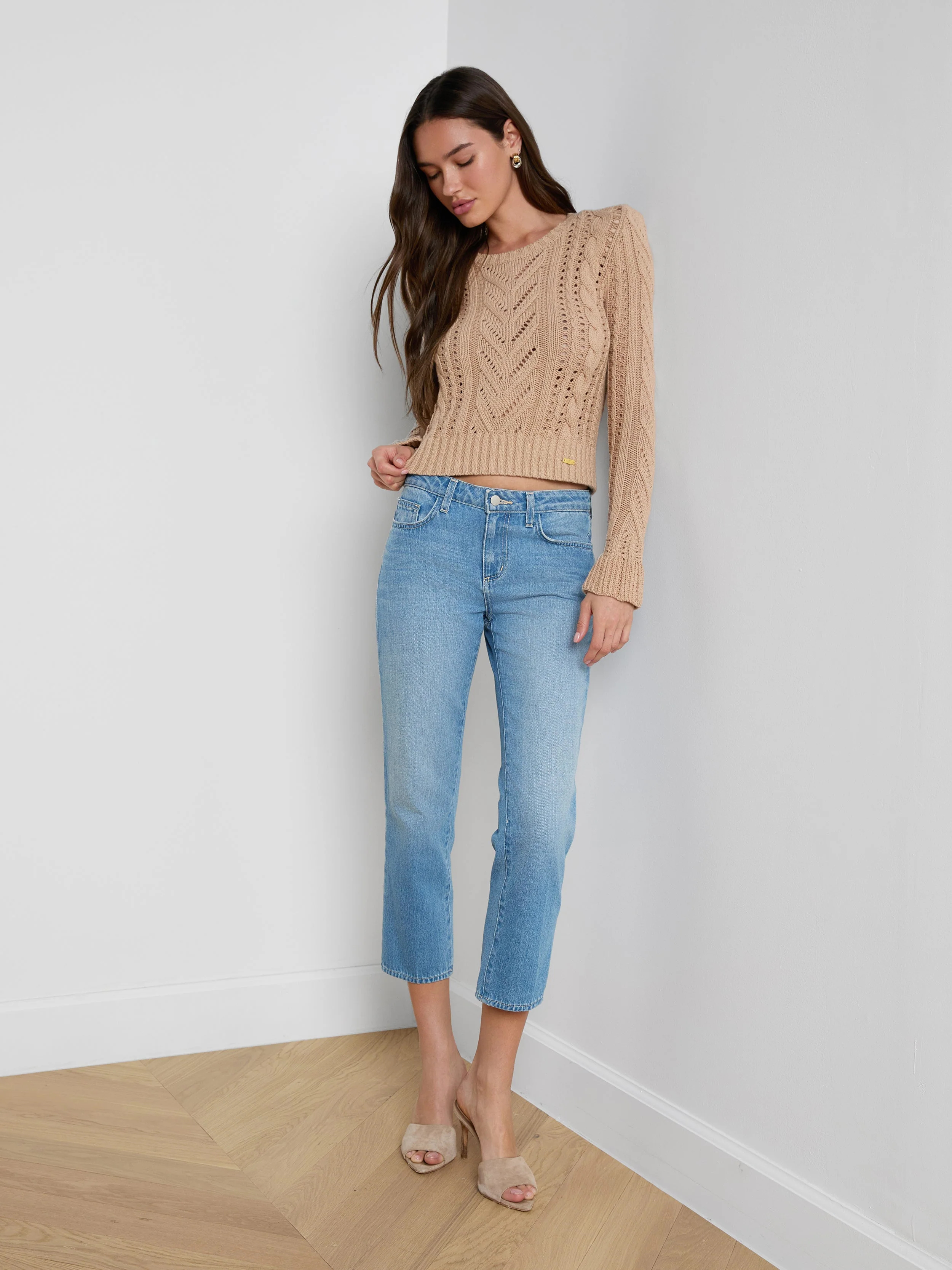 L'AGENCE - Mio Cabled Pullover - Image 5