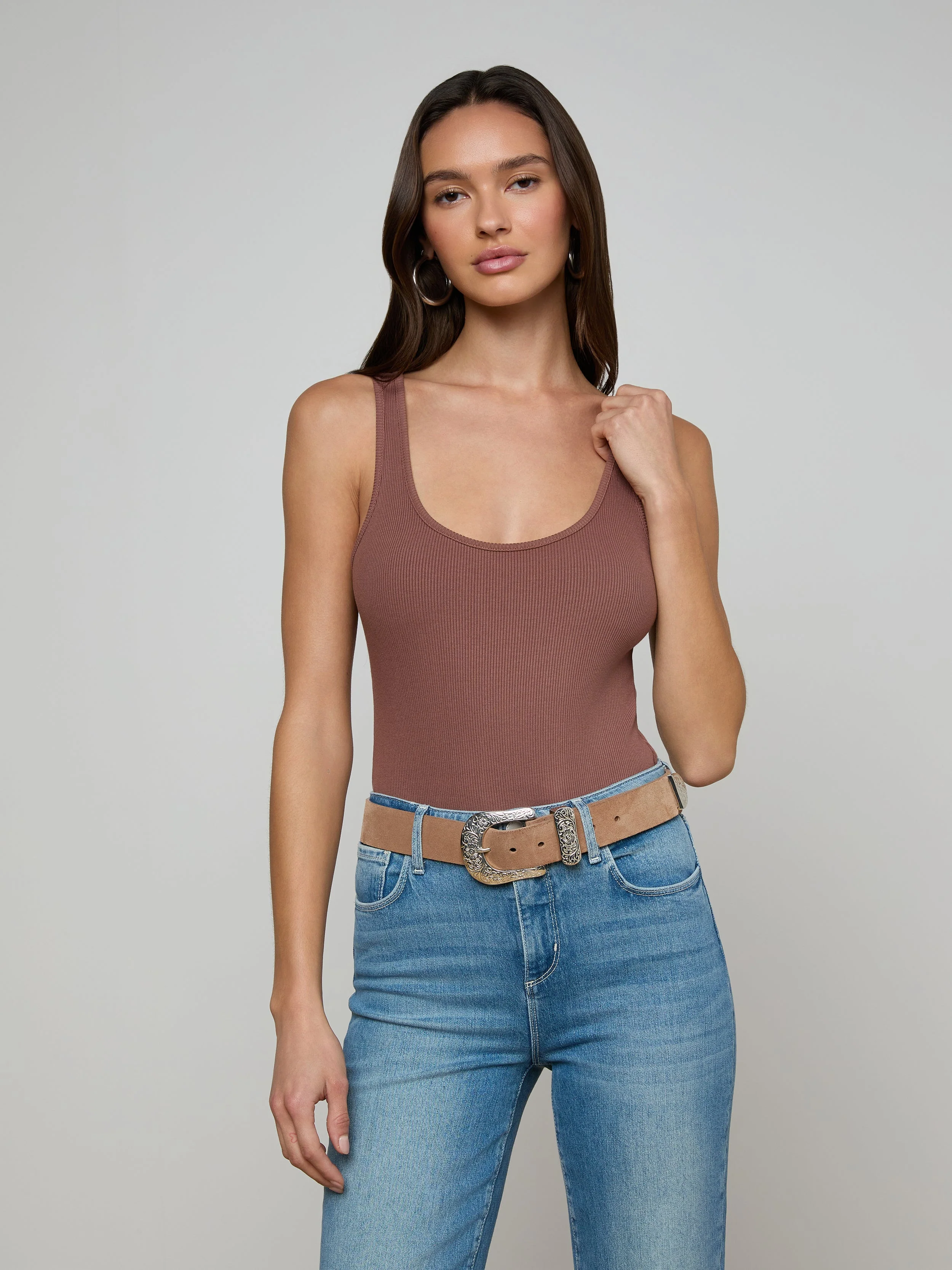 L'AGENCE - Nica Scoopneck Bodysuit