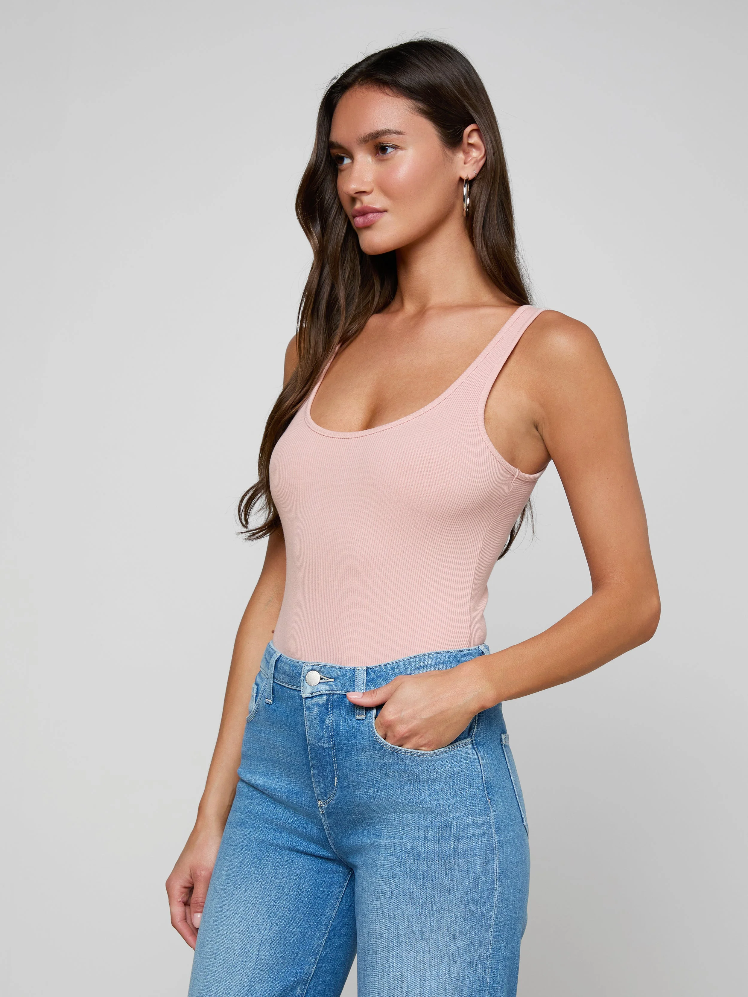 L'AGENCE - Nica Scoopneck Bodysuit - Image 2