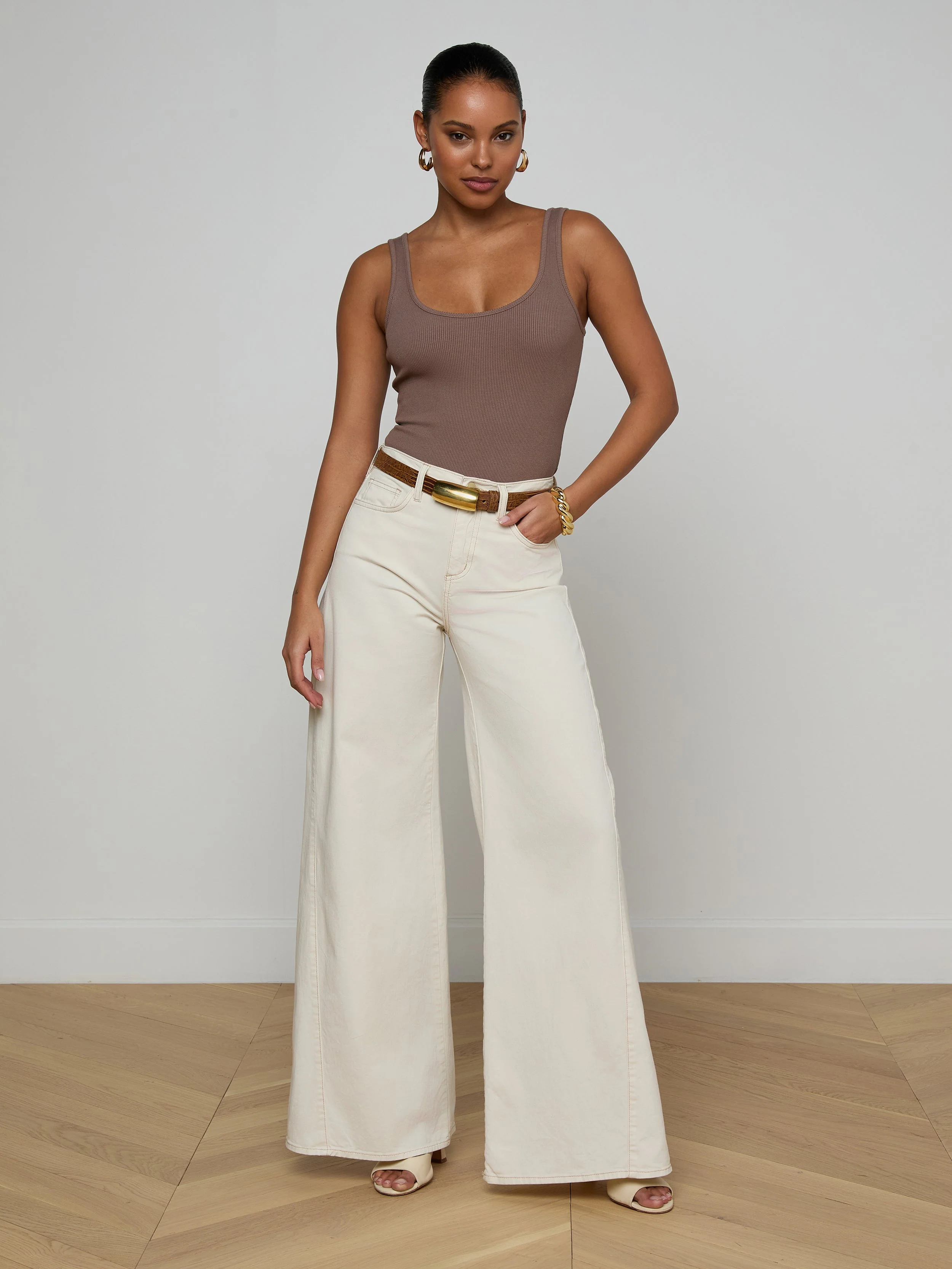 L'AGENCE - Nica Scoopneck Bodysuit - Image 3
