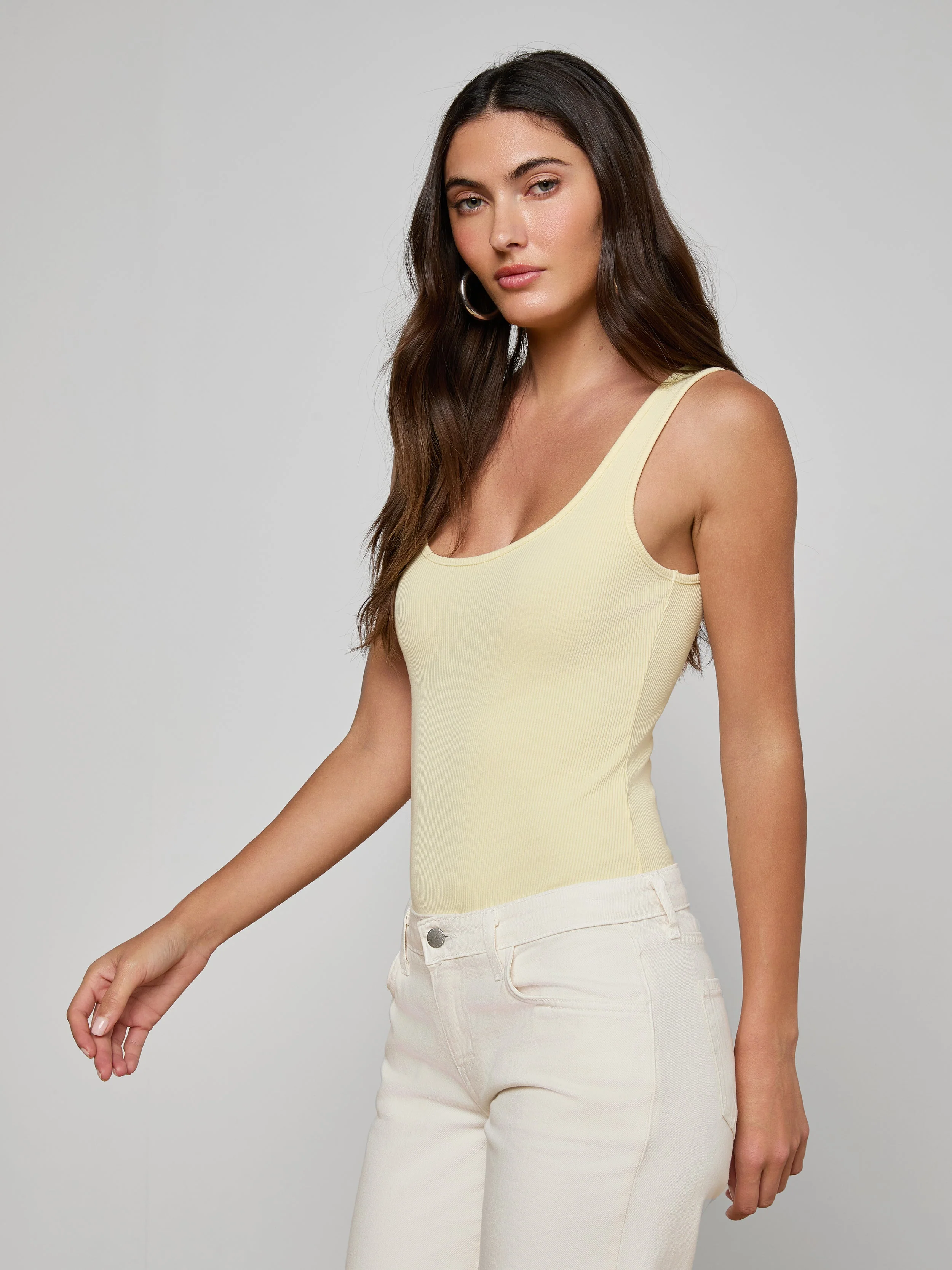 L'AGENCE - Nica Scoopneck Bodysuit - Image 2