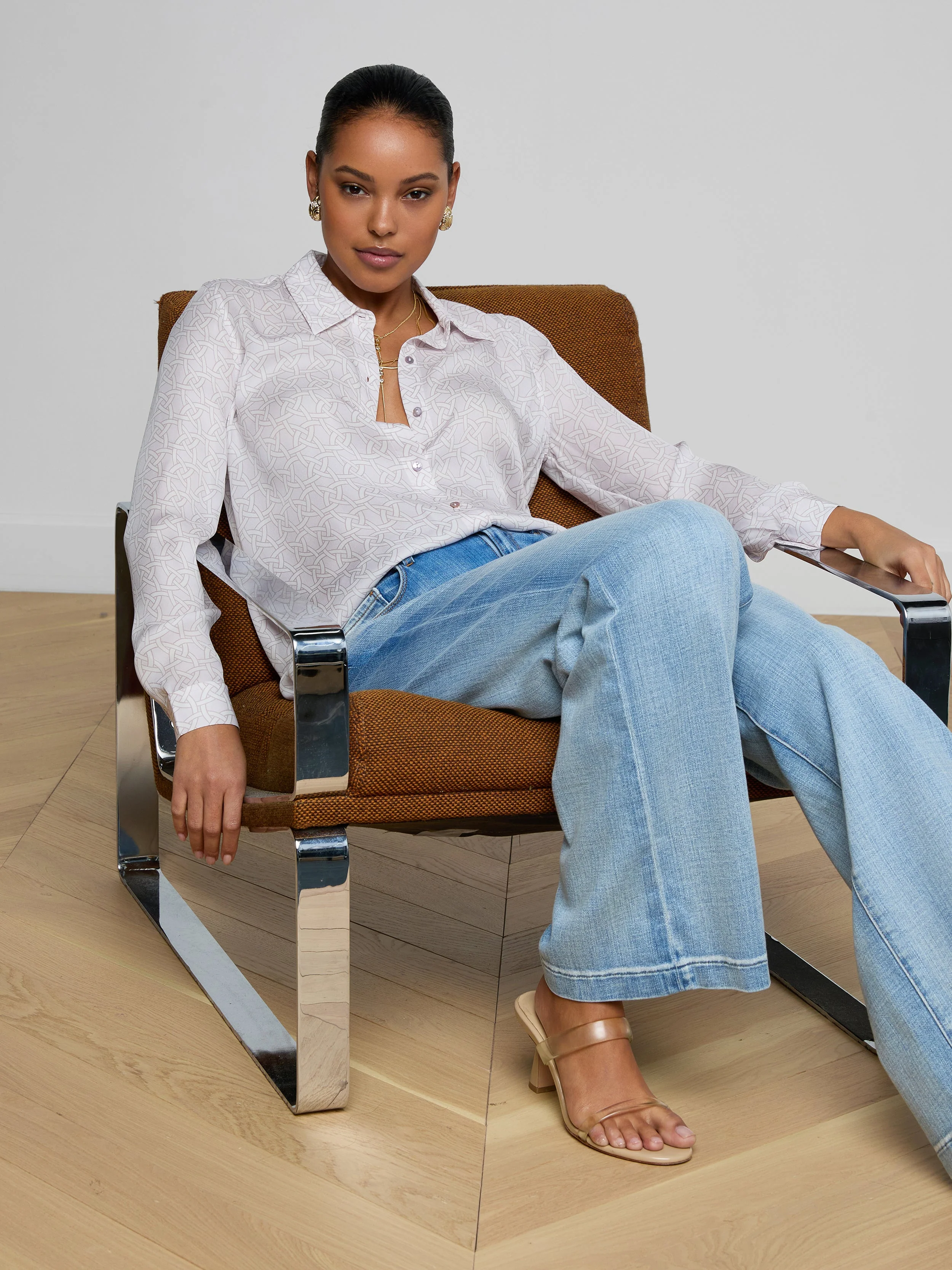 L'AGENCE - Nina Silk Blouse - Image 8