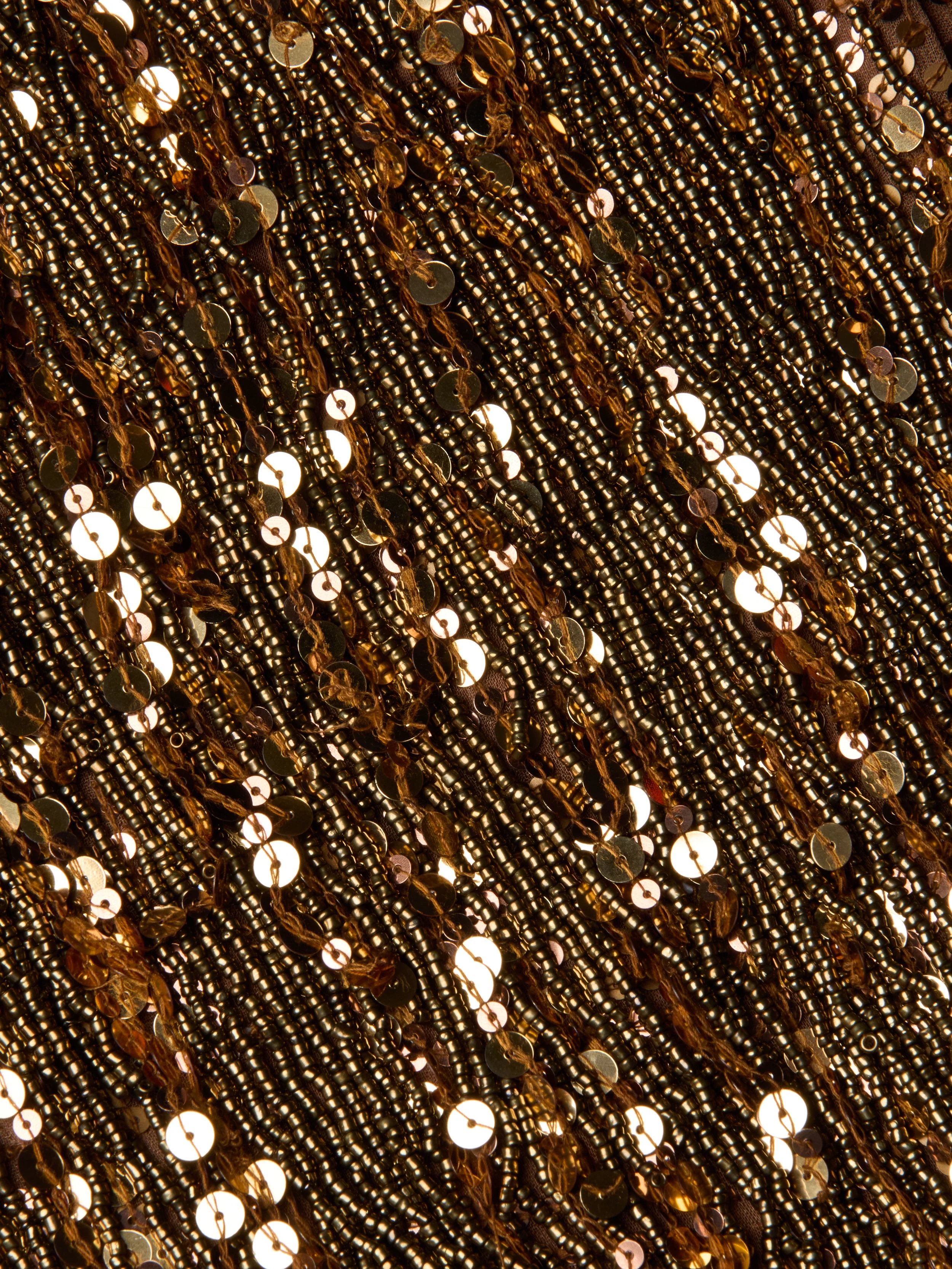 L'AGENCE - Noella Sequin Fringe Dress - Image 5