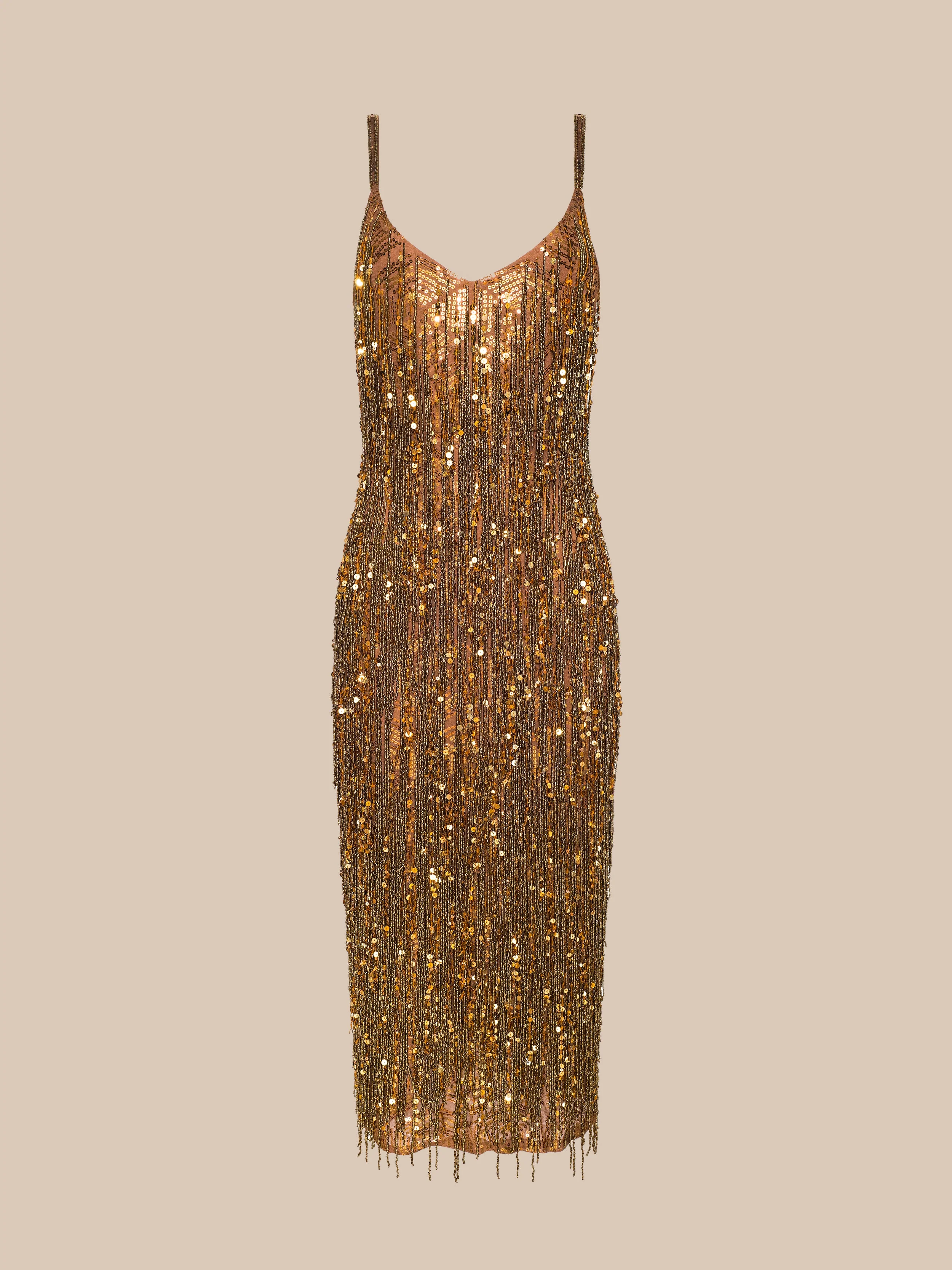 L'AGENCE - Noella Sequin Fringe Dress - Image 6