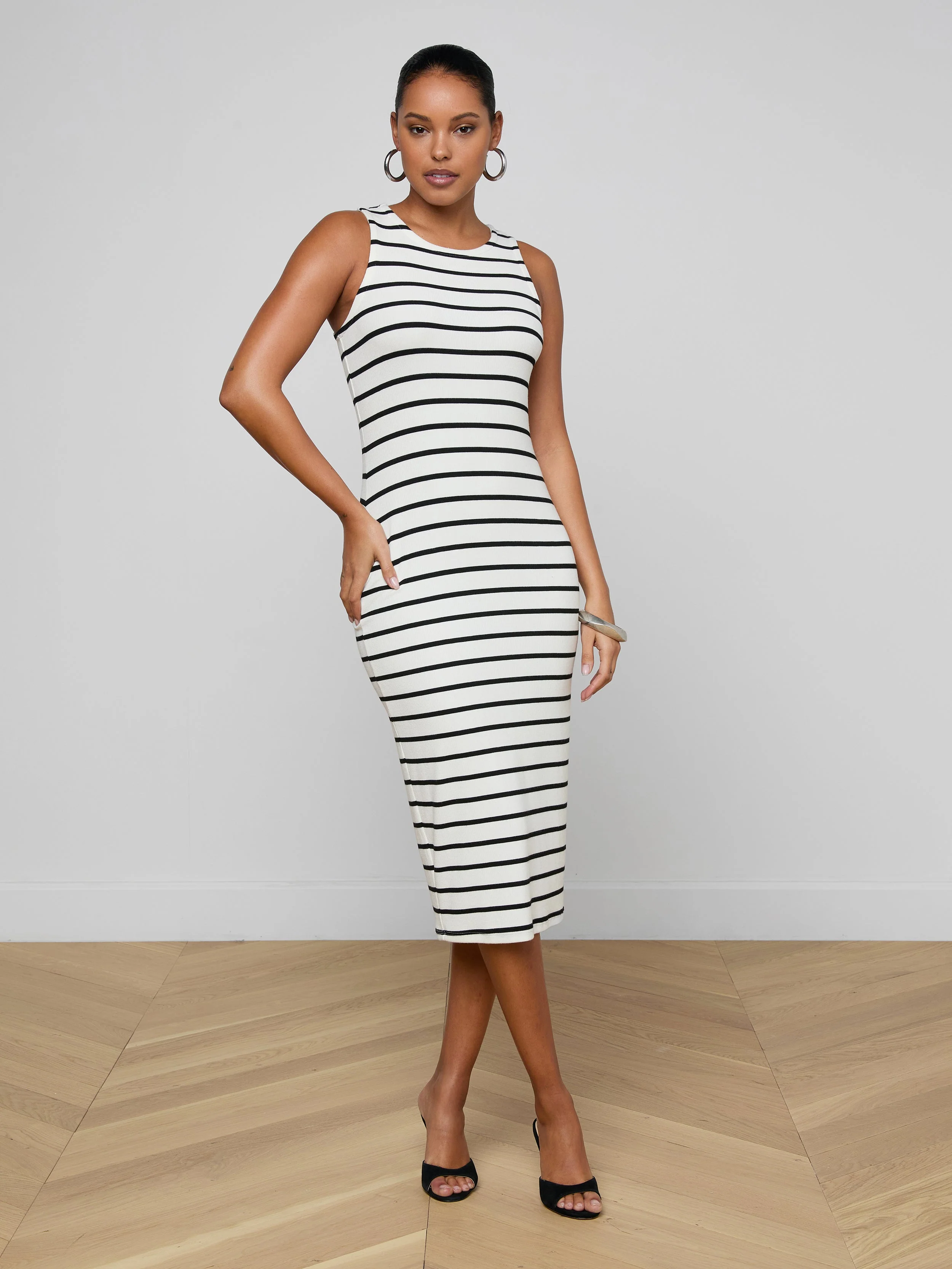 L'AGENCE - Nura Racerback Midi Dress