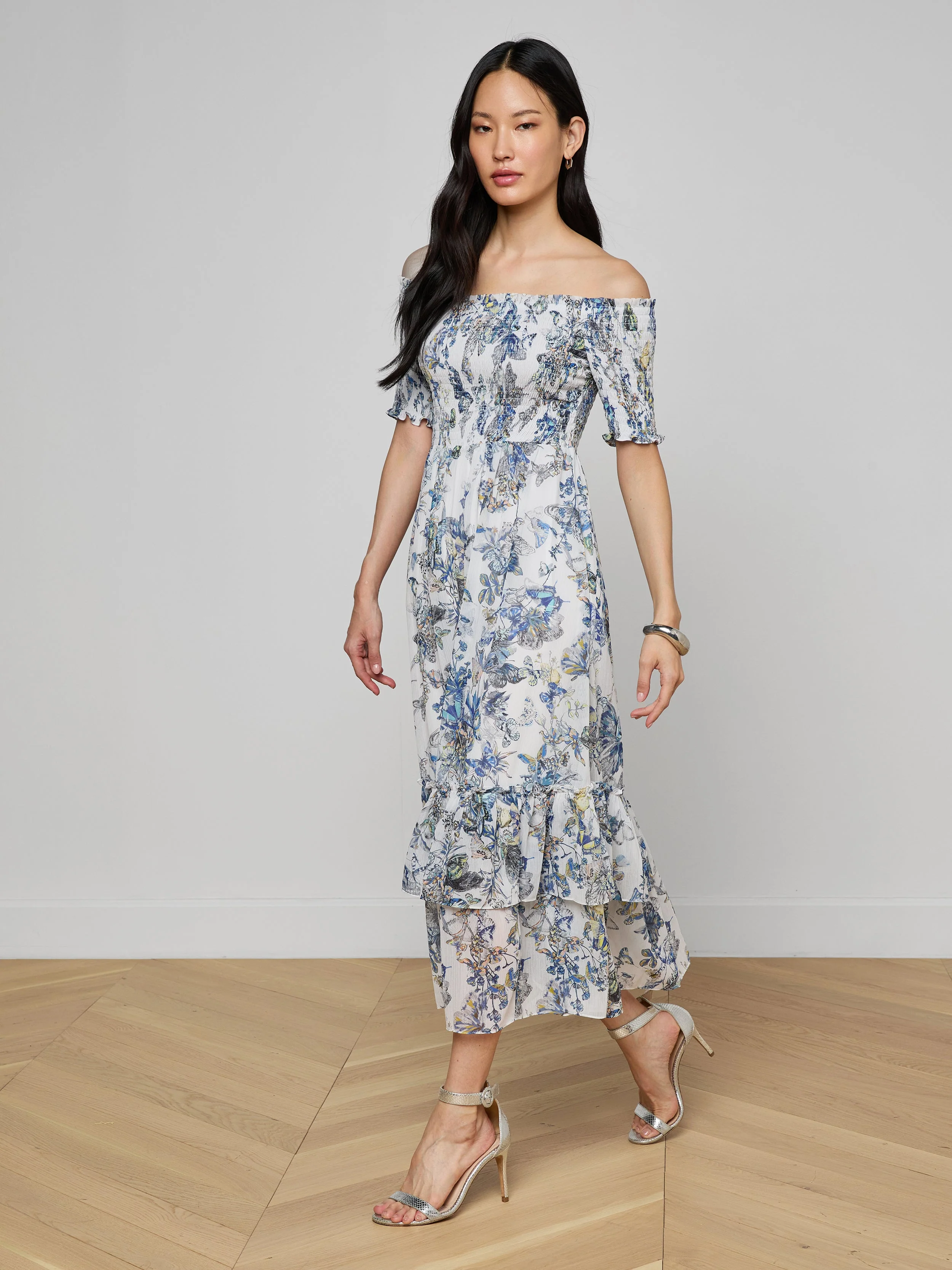 L'AGENCE - Oriel Off - Shoulder Dress - Image 2
