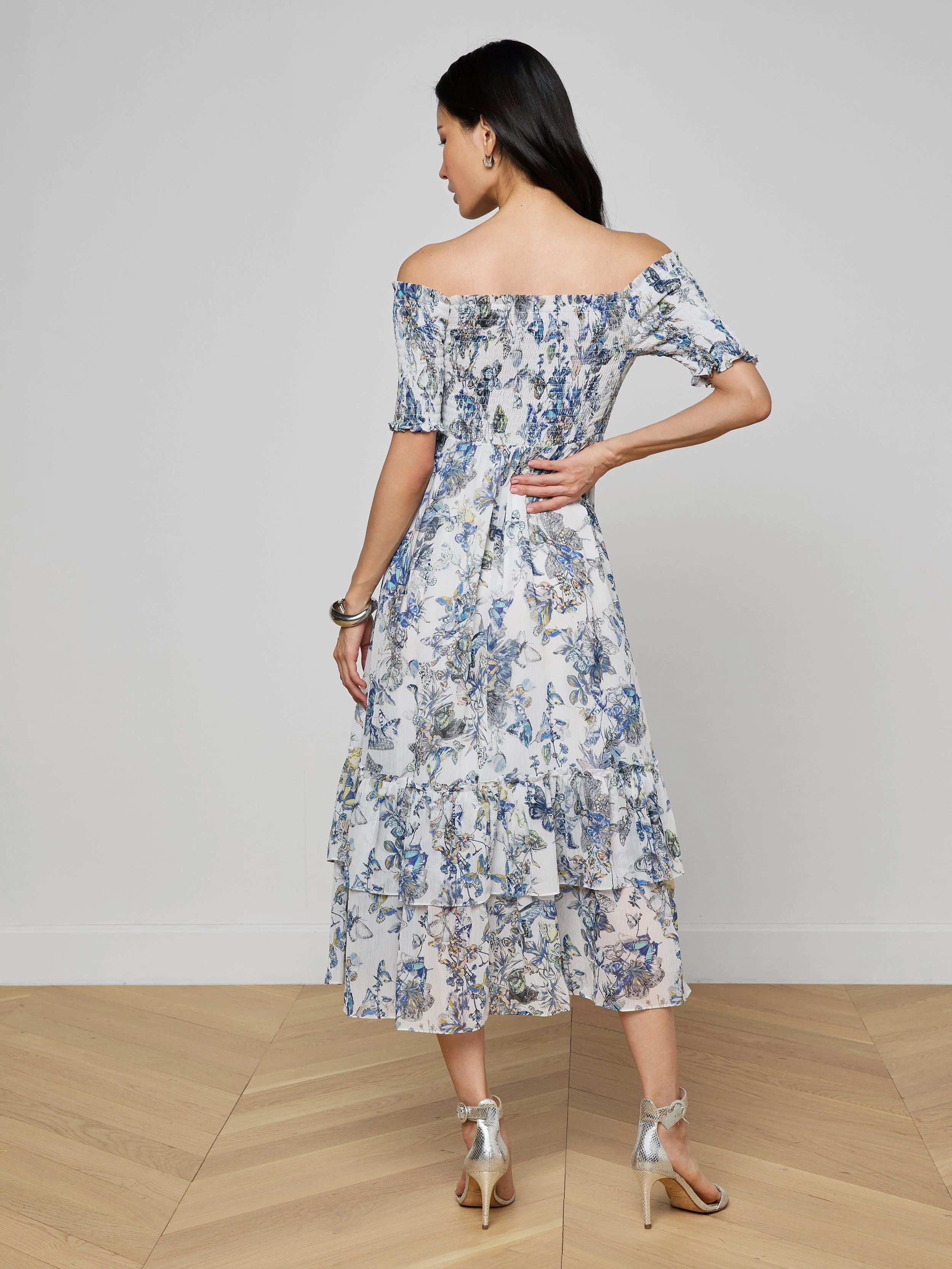 L'AGENCE - Oriel Off - Shoulder Dress - Image 3