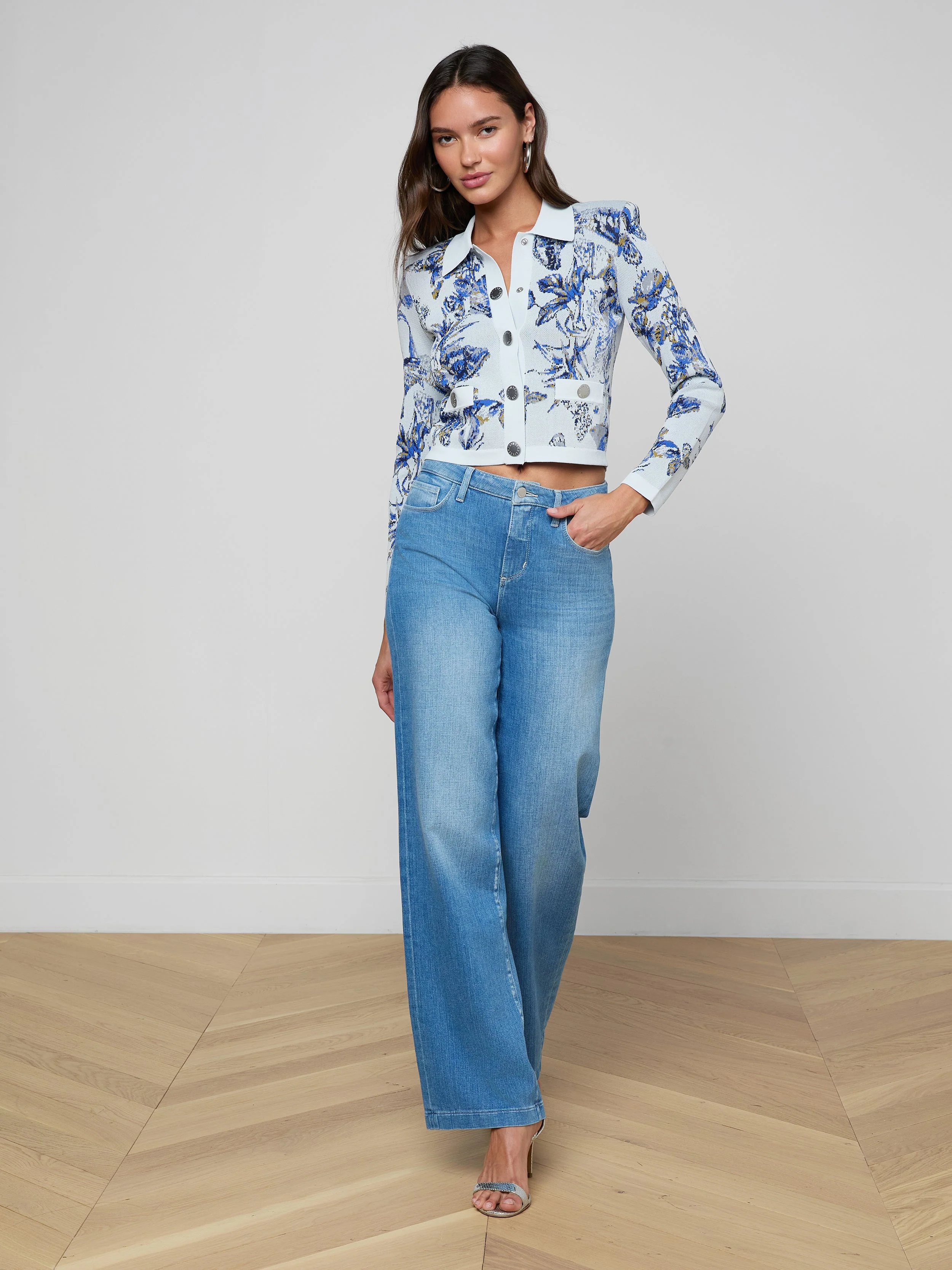 L'AGENCE - Osiris Jacquard Cardigan - Image 3