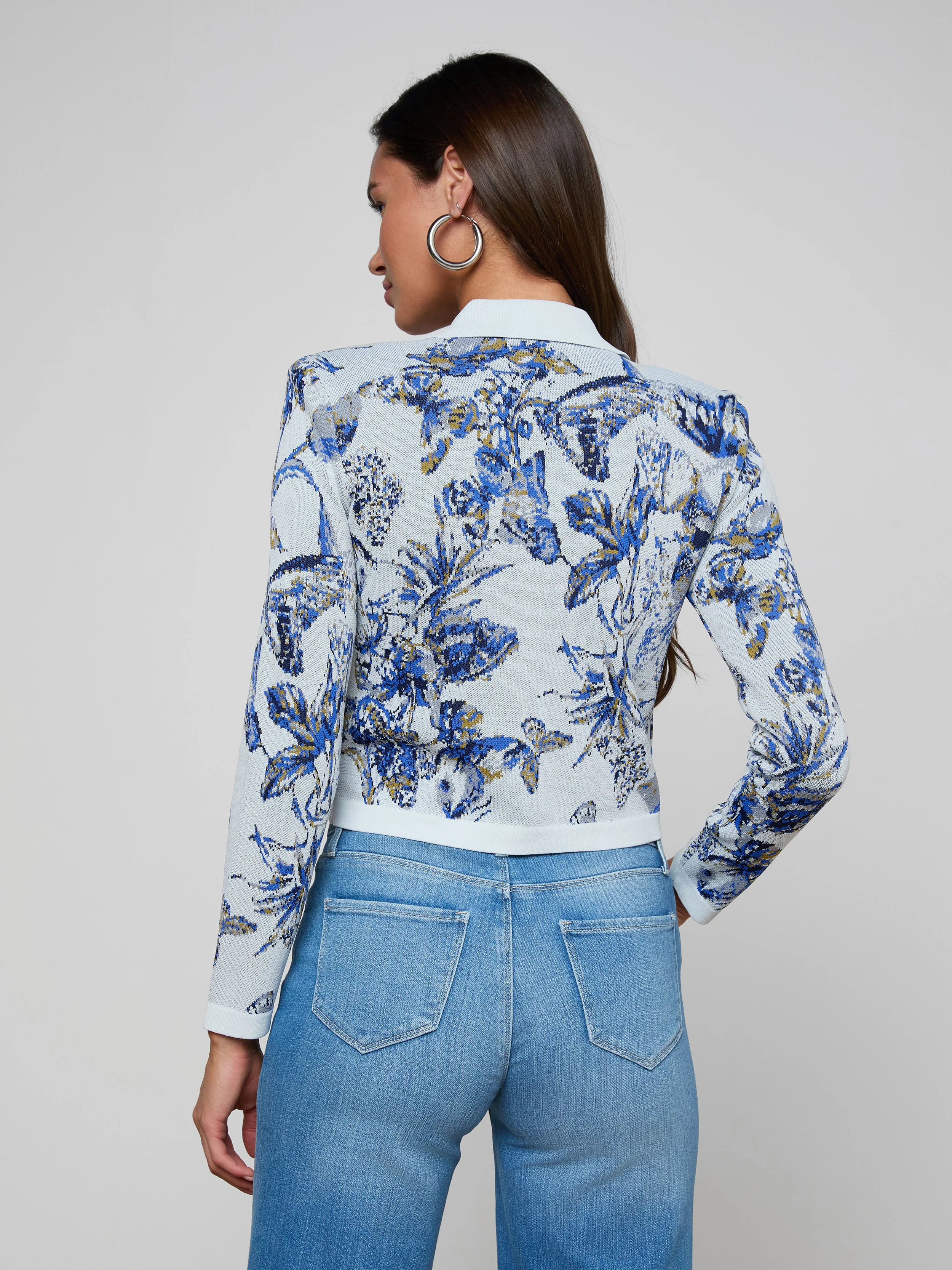 L'AGENCE - Osiris Jacquard Cardigan - Image 4