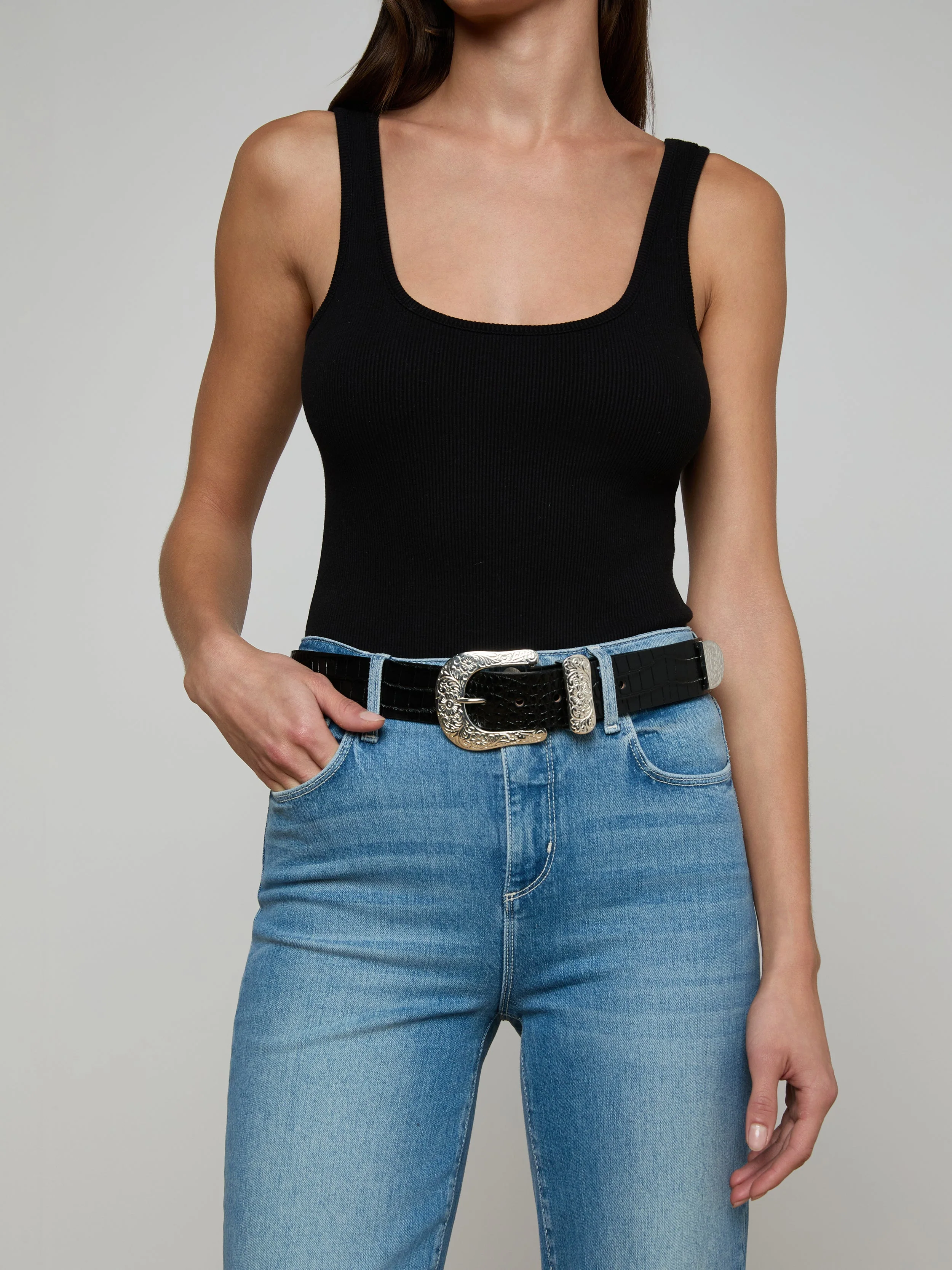 L'AGENCE - Otera Leather Belt - Image 2