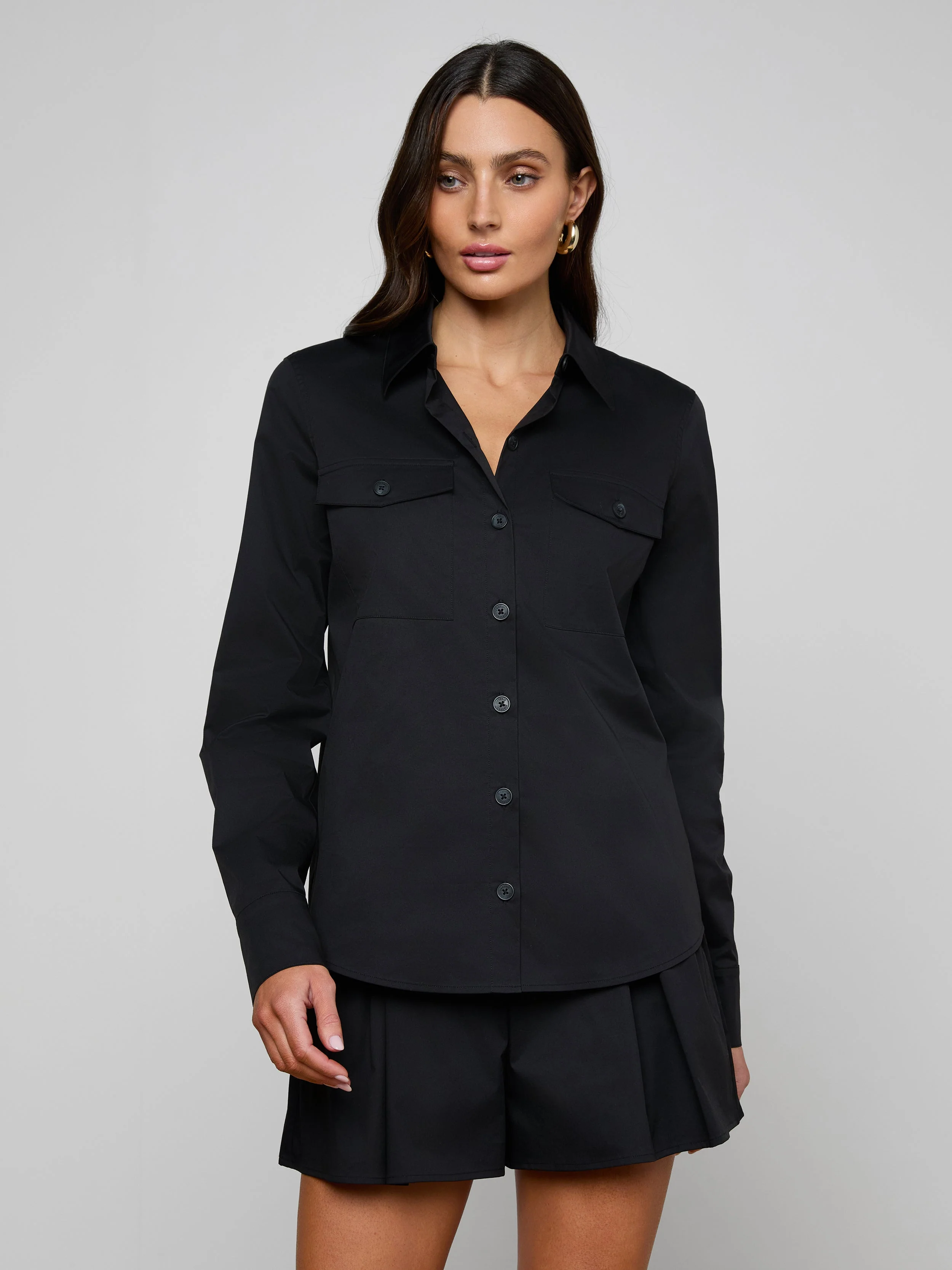L'AGENCE - Pearson Poplin Shirt - Image 2