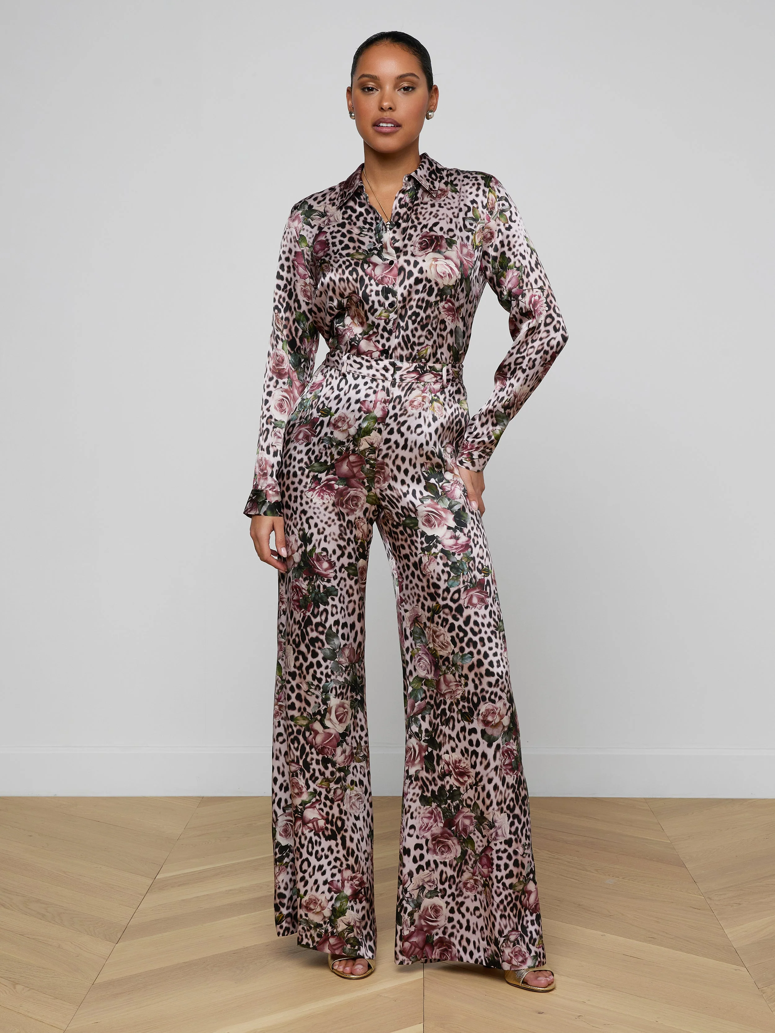 L'AGENCE - Pilar Silk Wide - Leg Pant