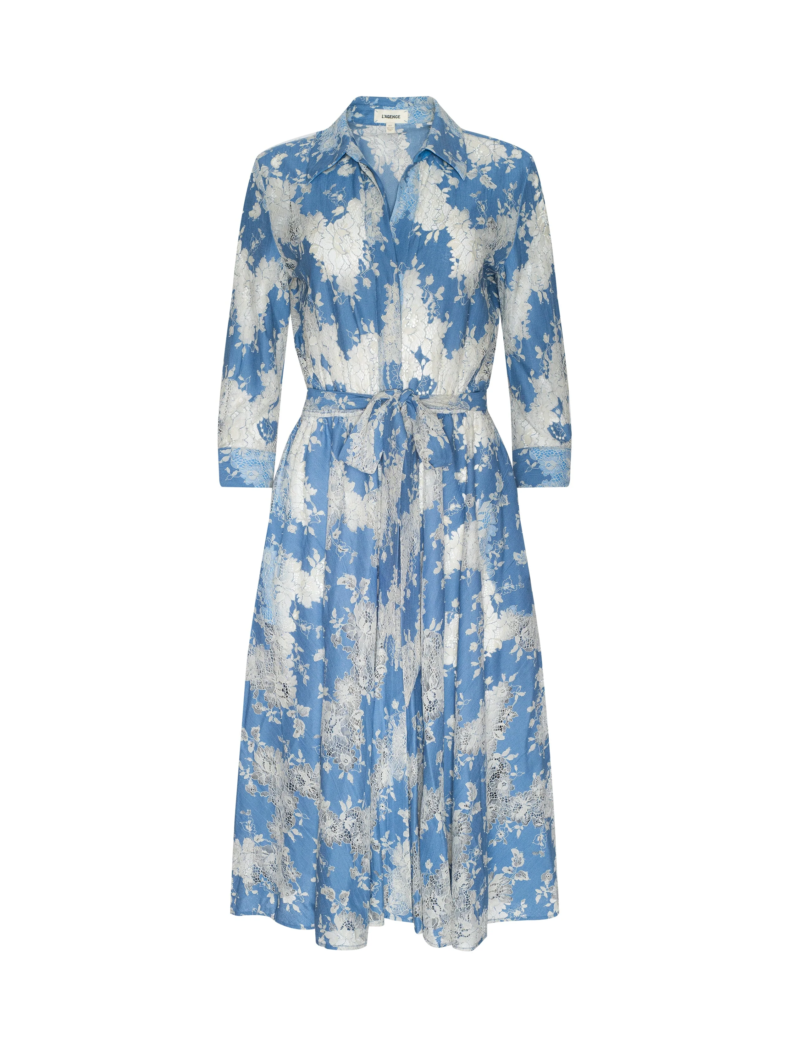 L'AGENCE - Ralphie Lace Midi Dress - Image 8