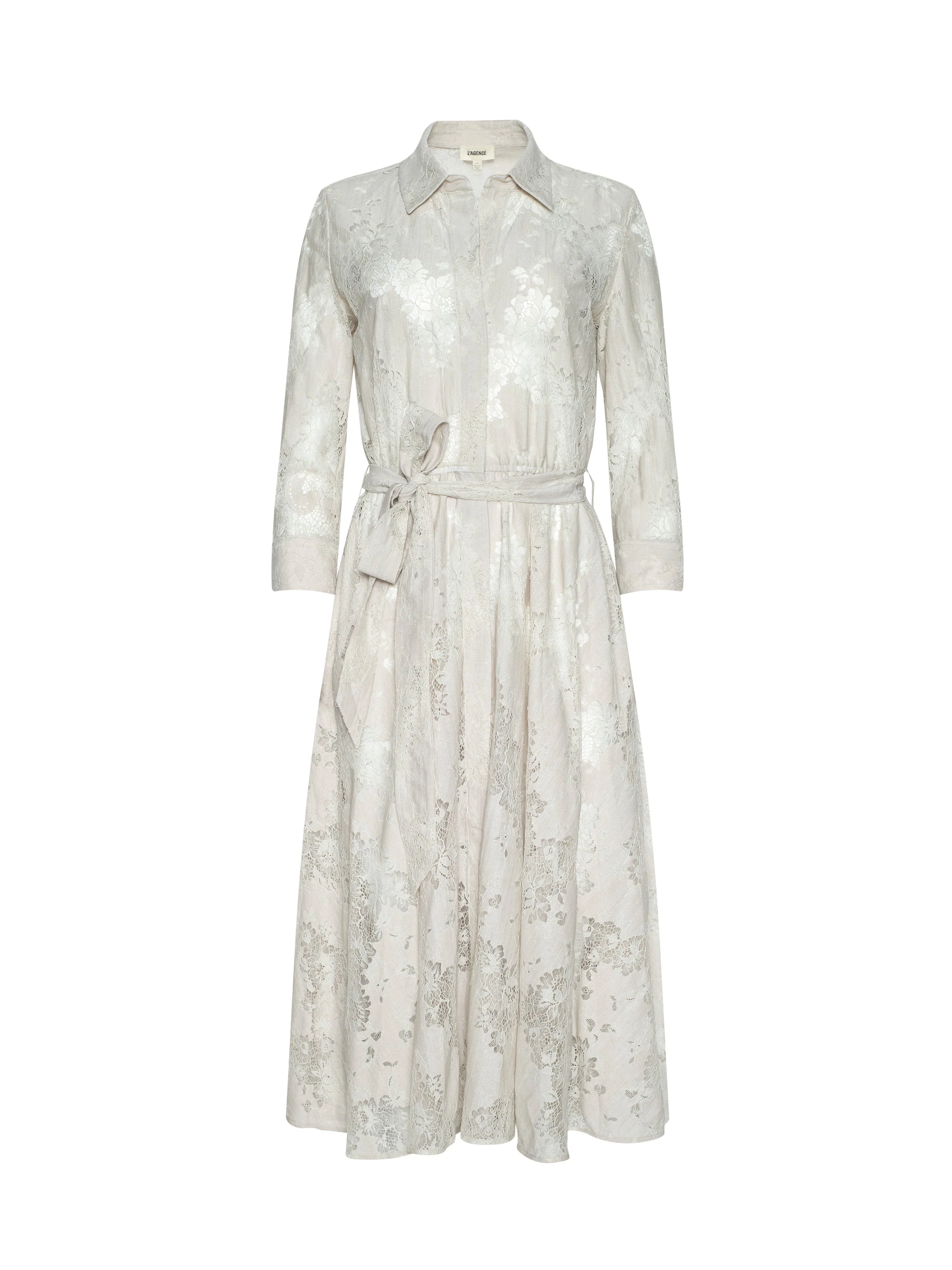 L'AGENCE - Ralphie Lace Midi Dress - Image 8
