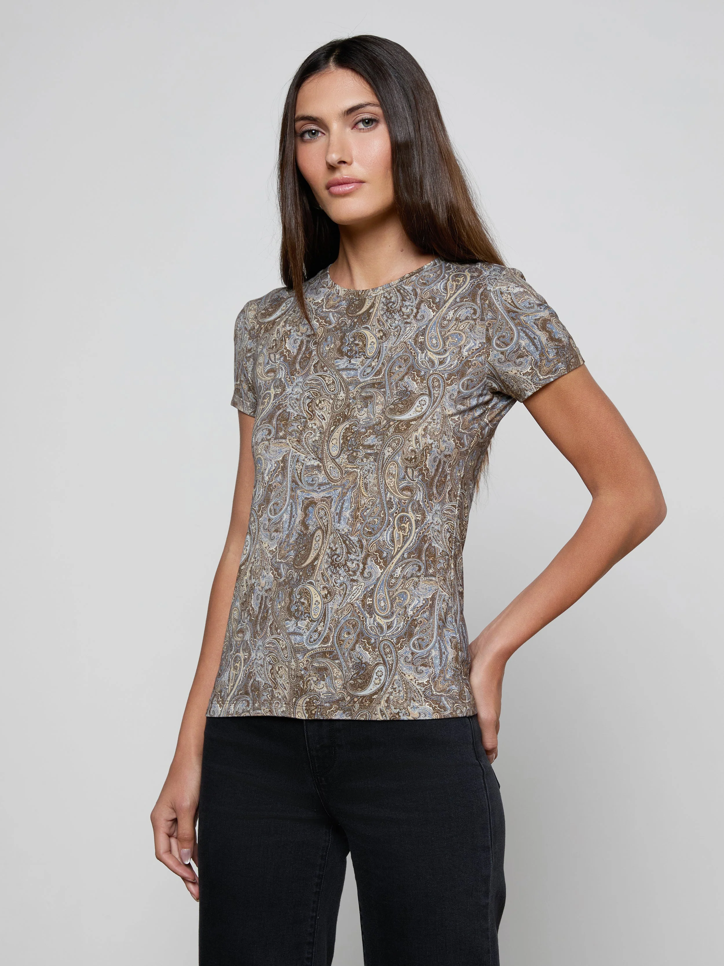 L'AGENCE - Ressi Fitted Tee - Image 2