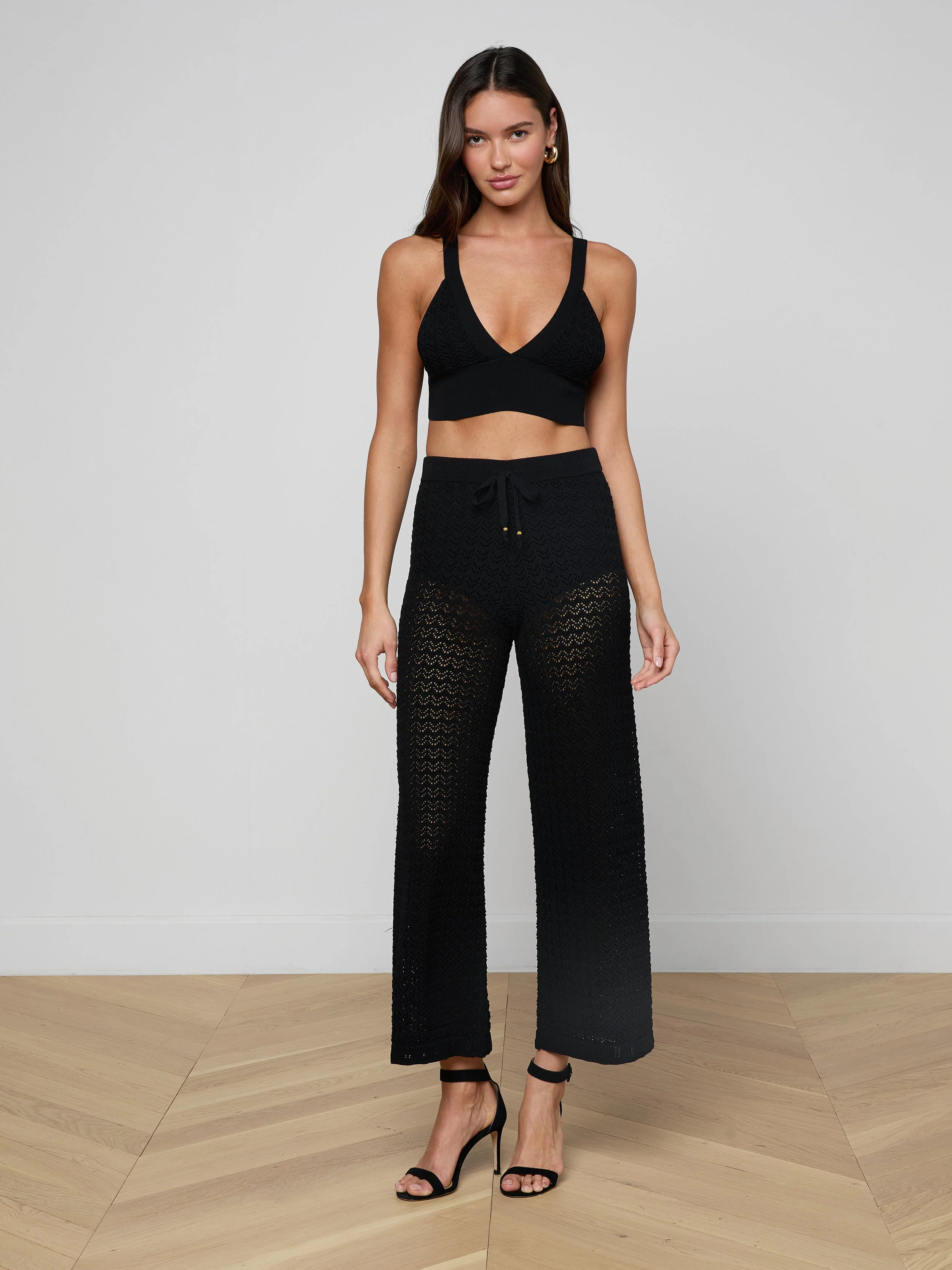 L'AGENCE - Reverie Pointelle Knit Bralette - Image 3