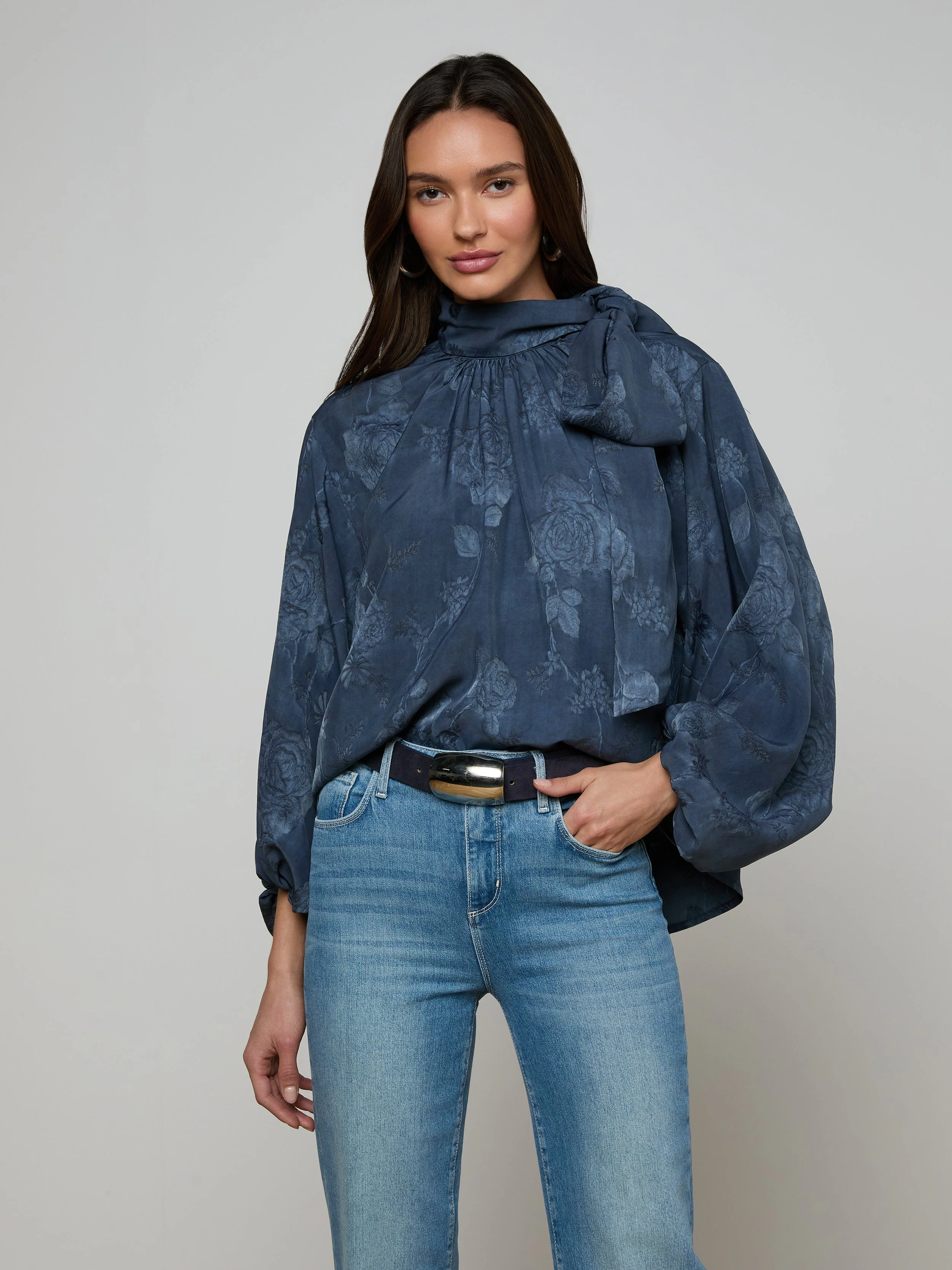 L'AGENCE - Rhett Oversized Blouse - Image 2