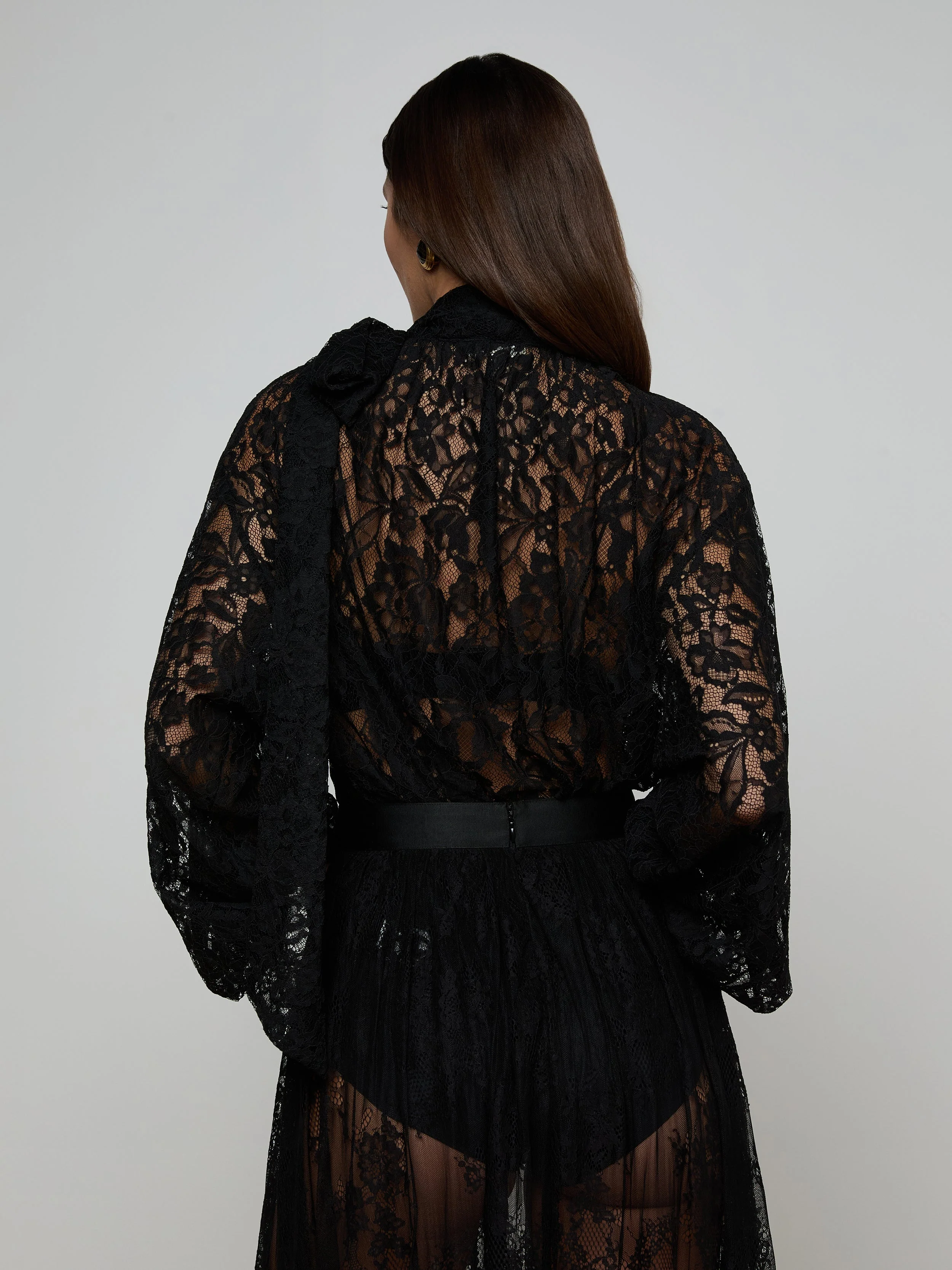 L'AGENCE - Rhett Oversized Lace Blouse - Image 5