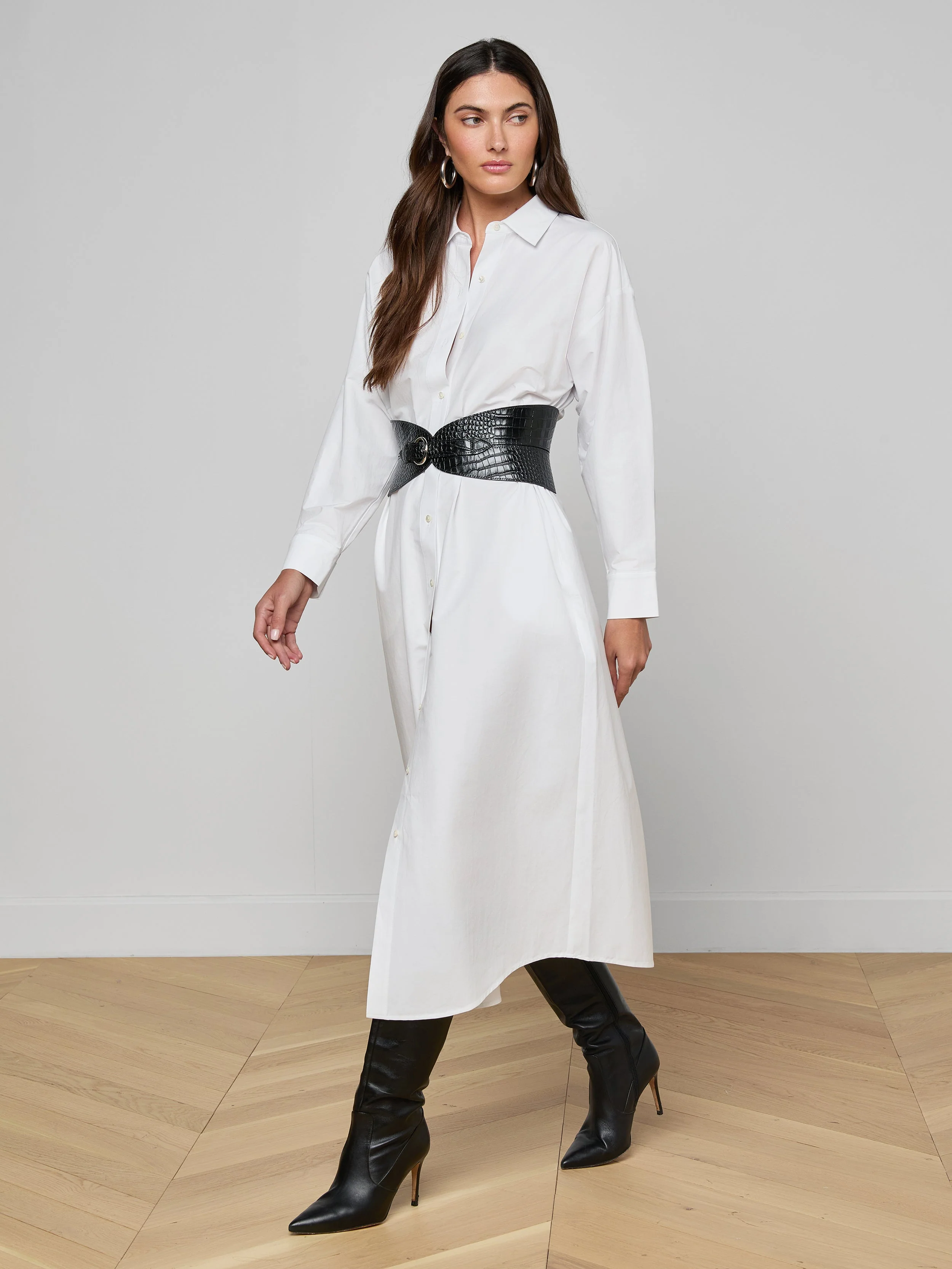 L'AGENCE - Ridley Shirt Dress - Image 3