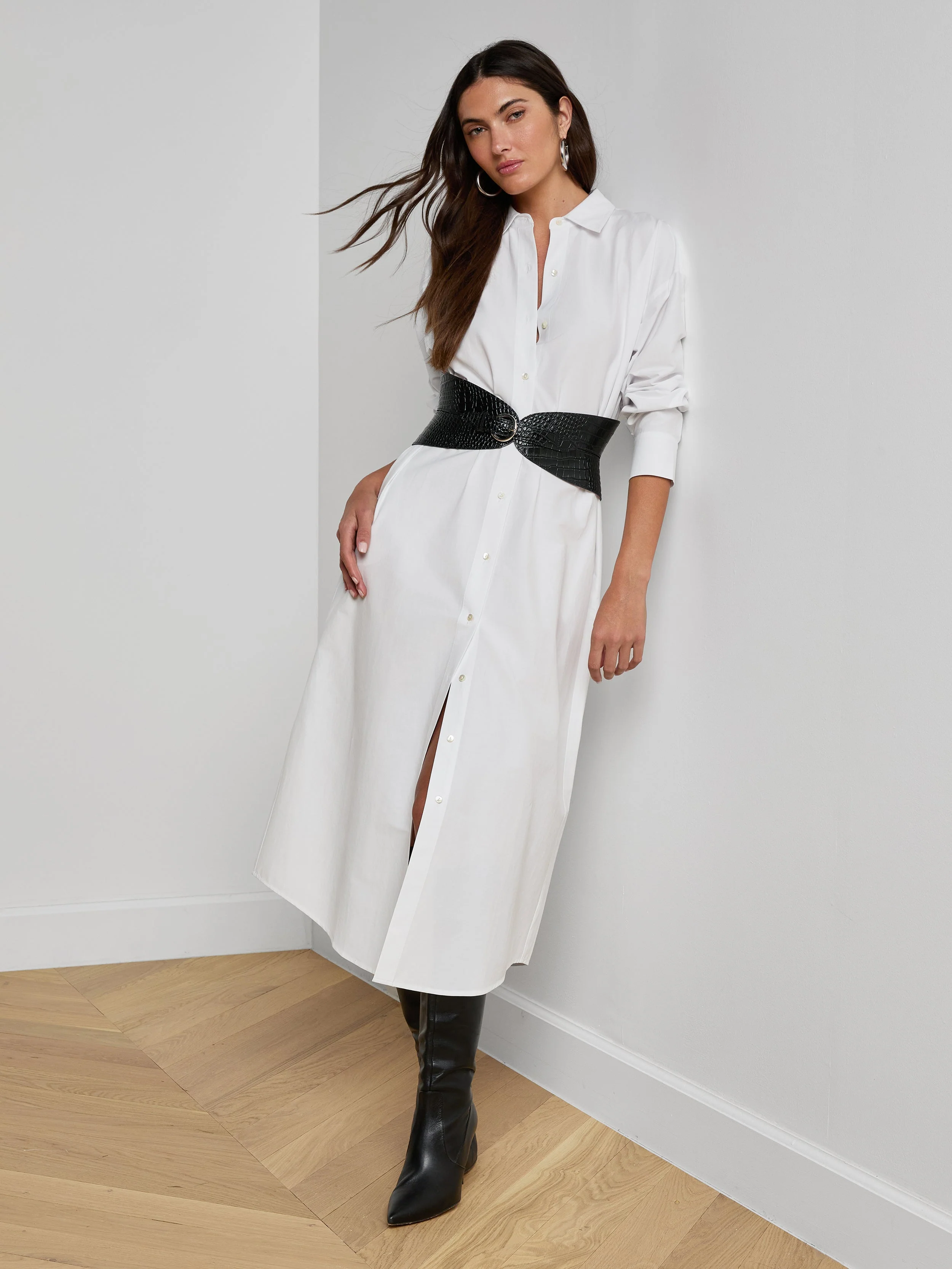 L'AGENCE - Ridley Shirt Dress - Image 6