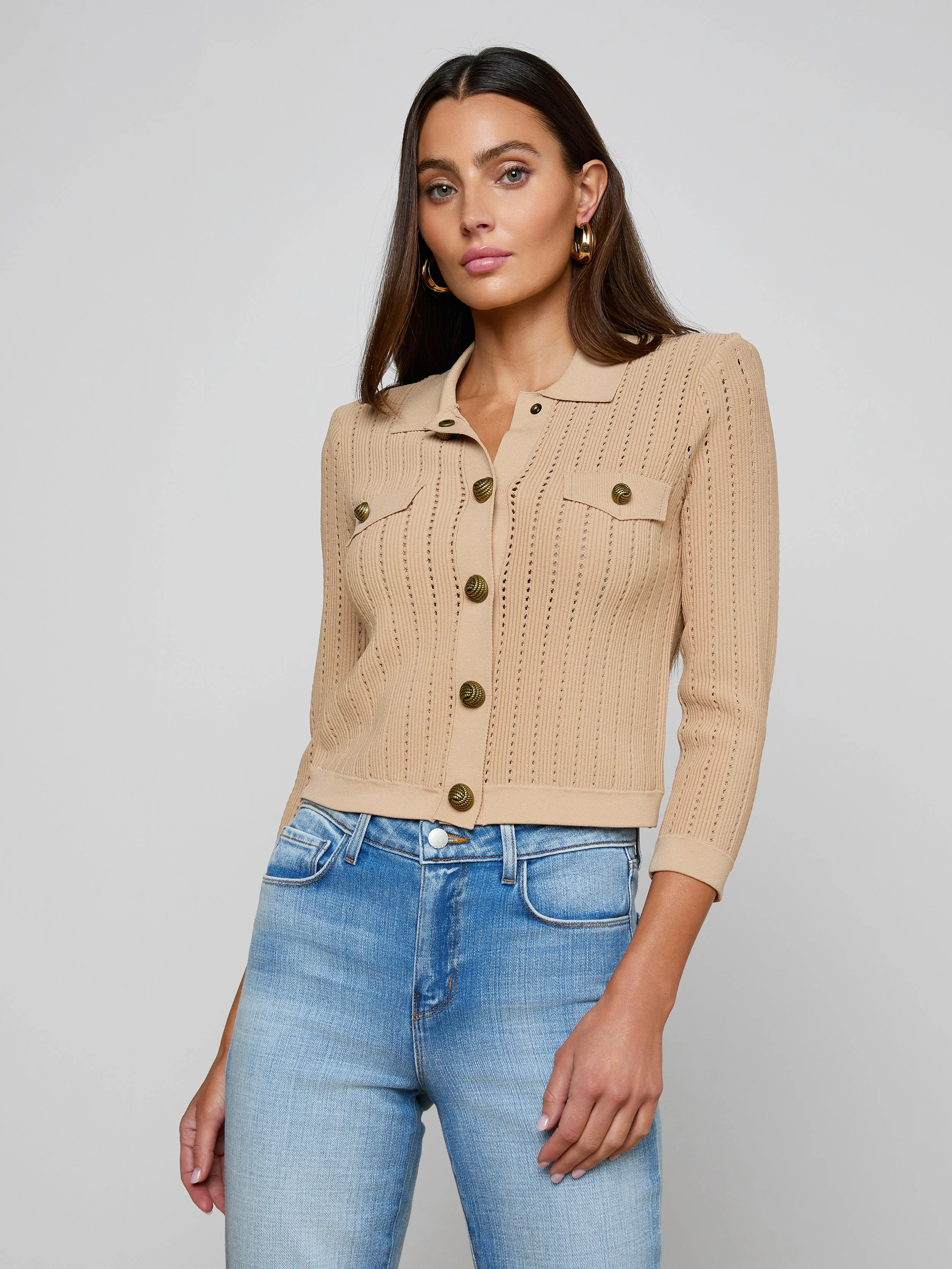 L'AGENCE - Risa Collared Cardigan