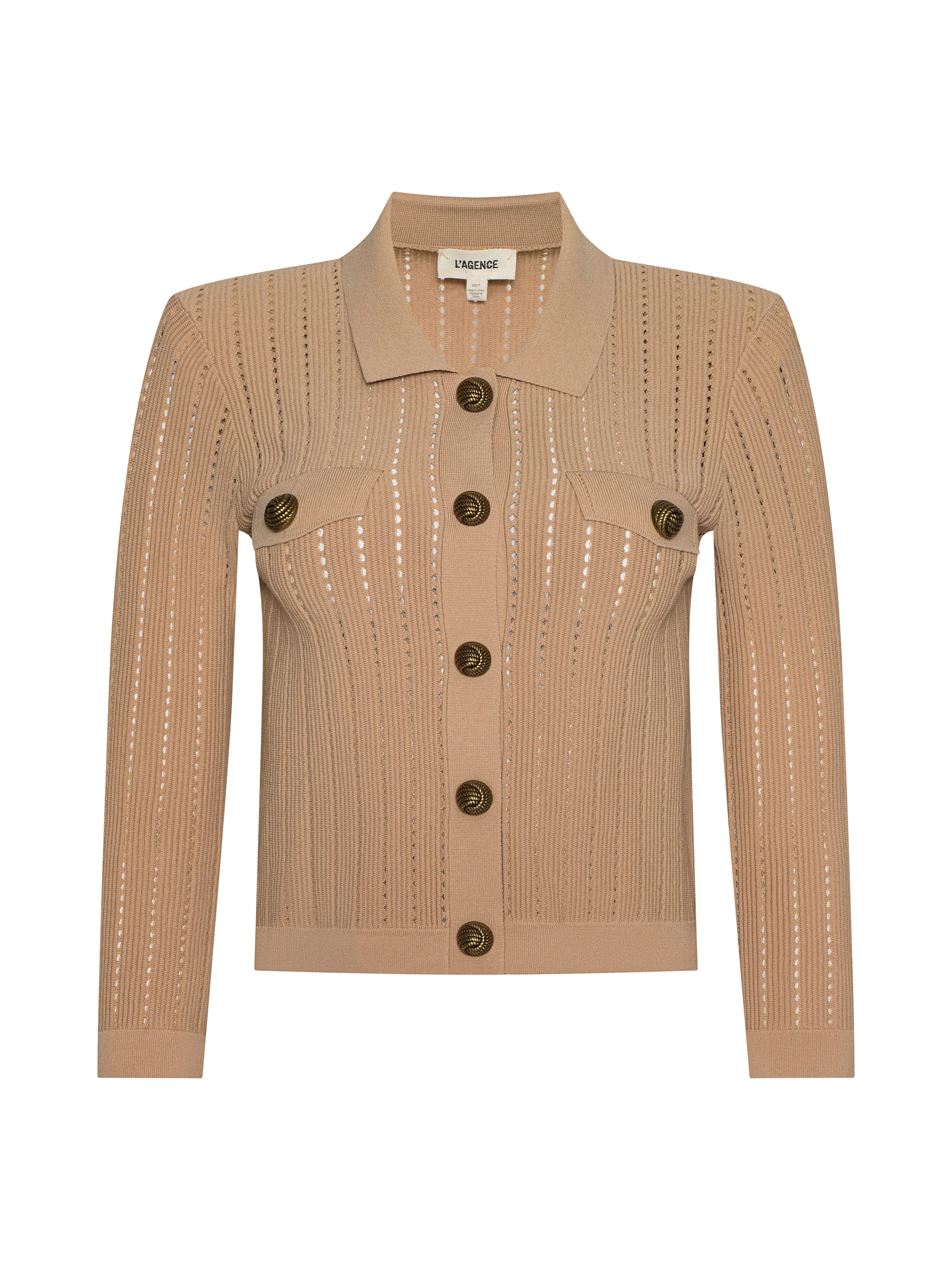 L'AGENCE - Risa Collared Cardigan - Image 6