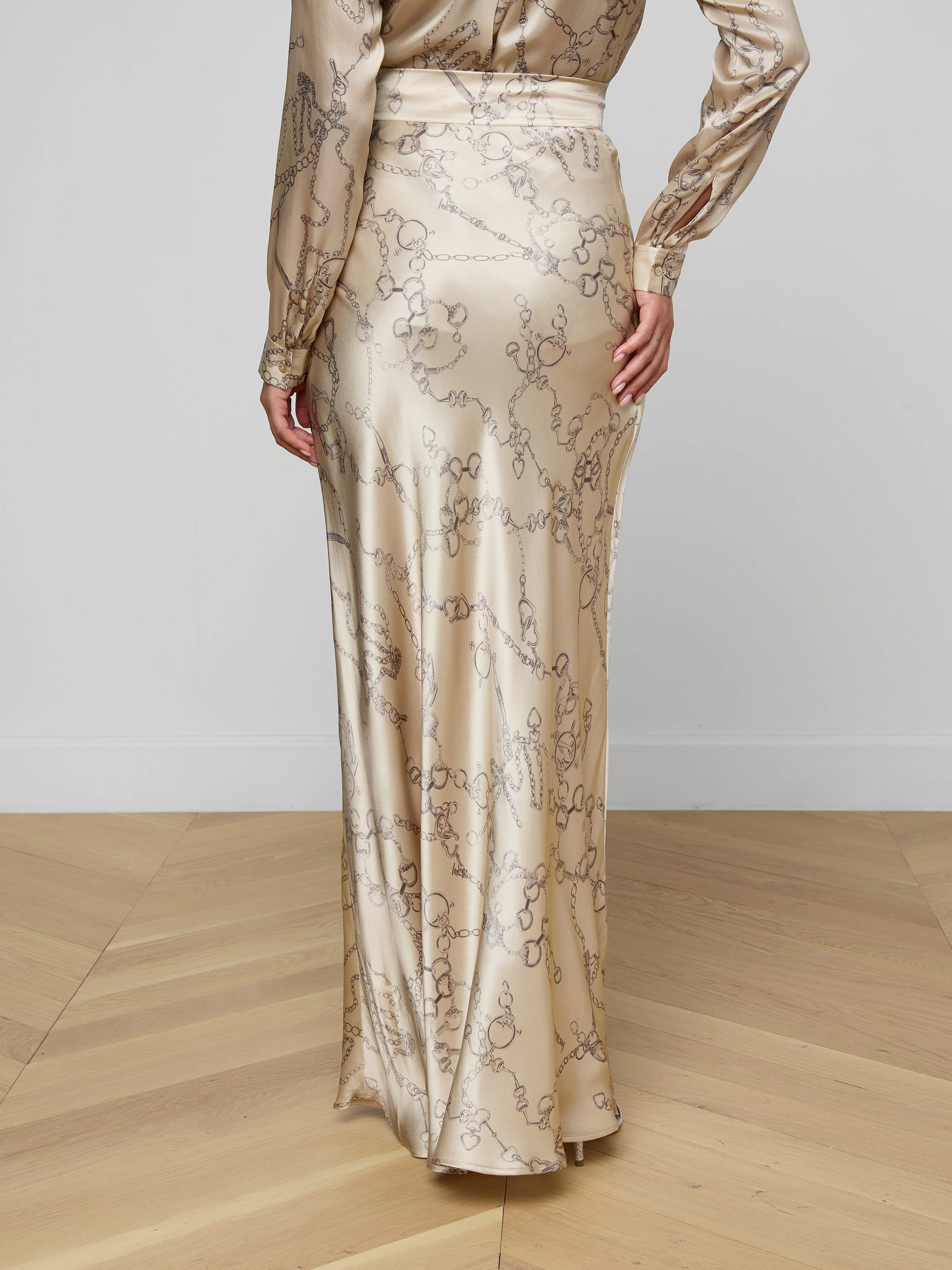 L'AGENCE - Ryker Silk Maxi Skirt - Image 4