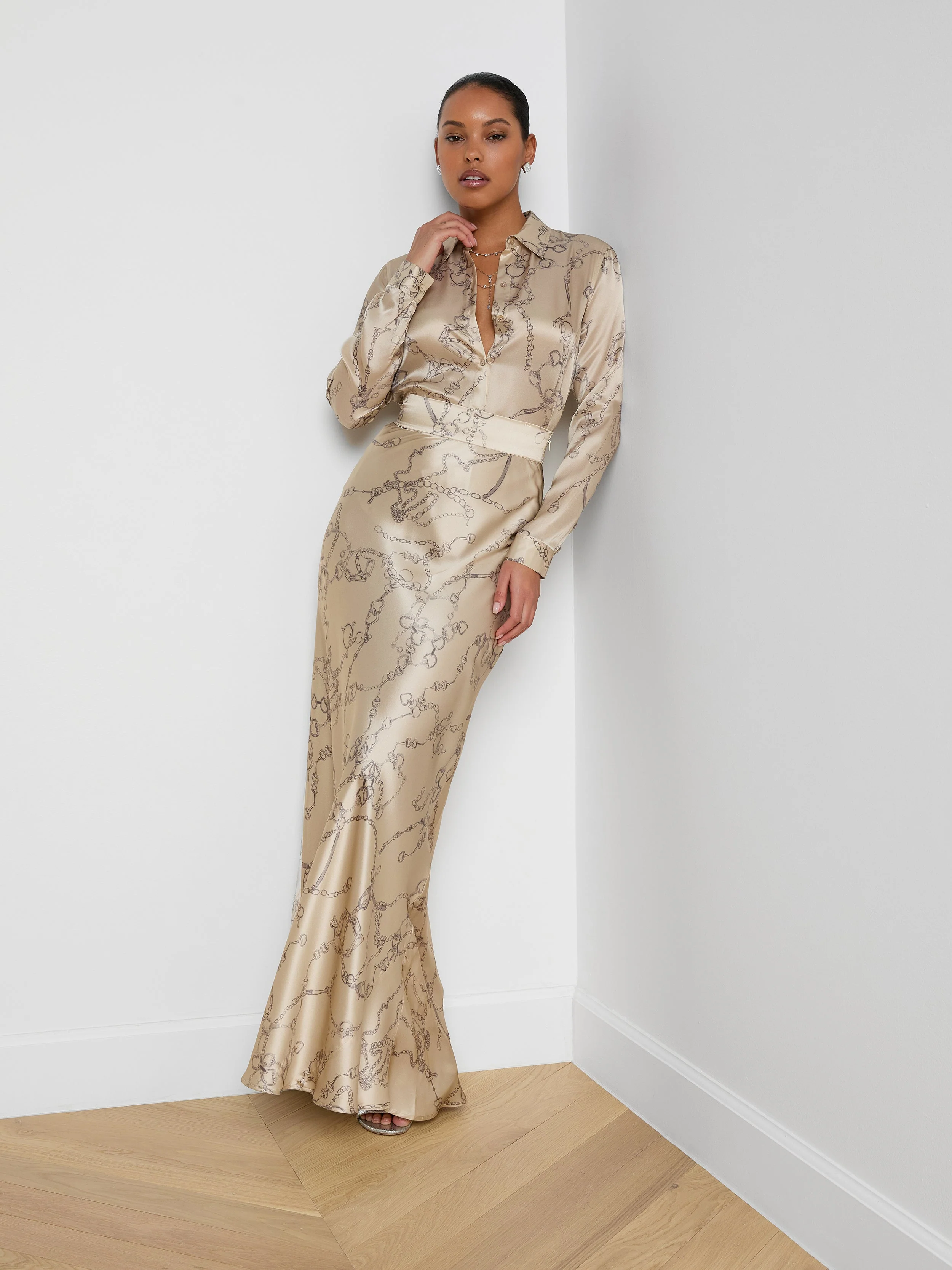L'AGENCE - Ryker Silk Maxi Skirt - Image 5