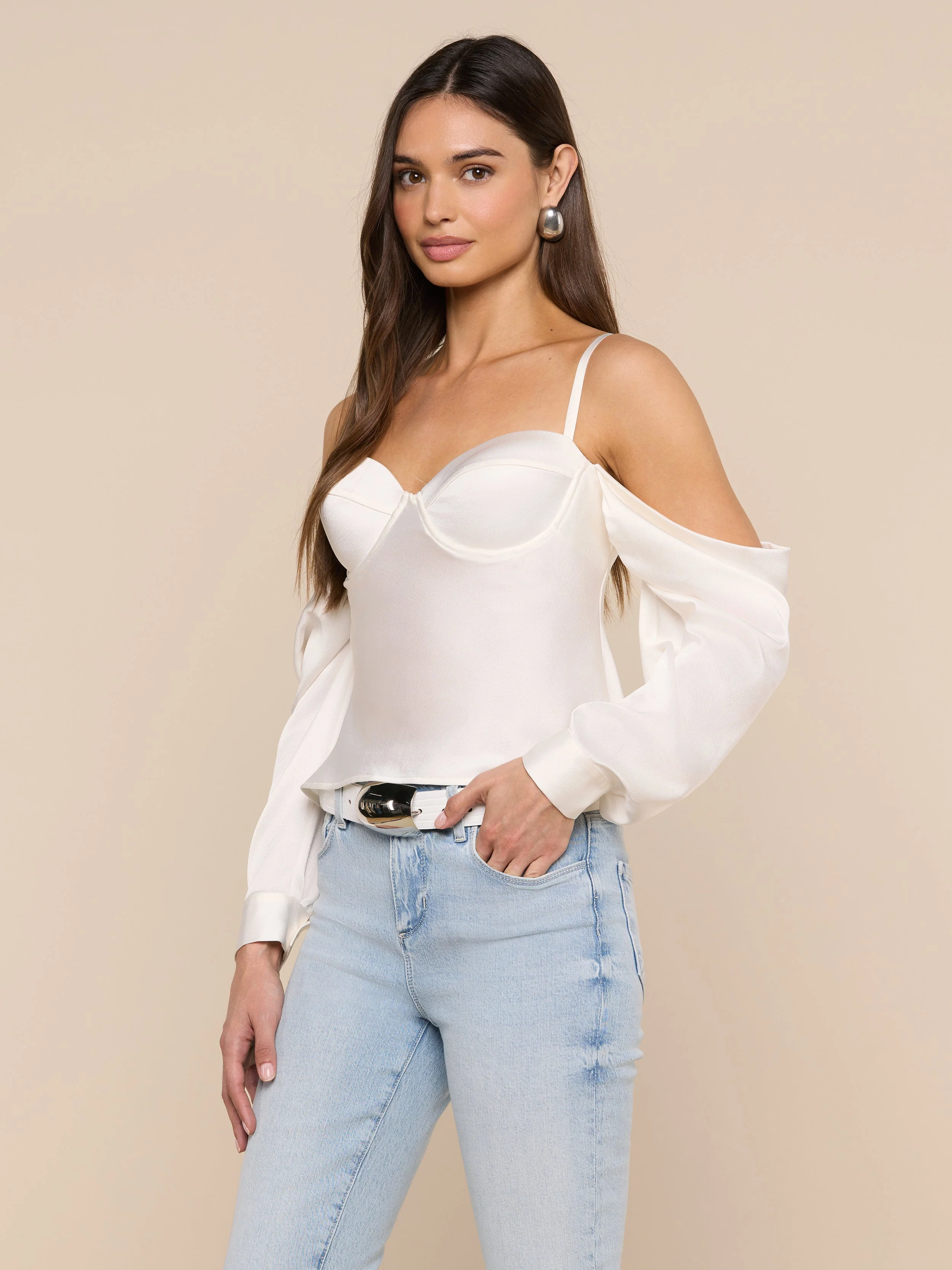 L'AGENCE - Saya Satin Top - Image 2