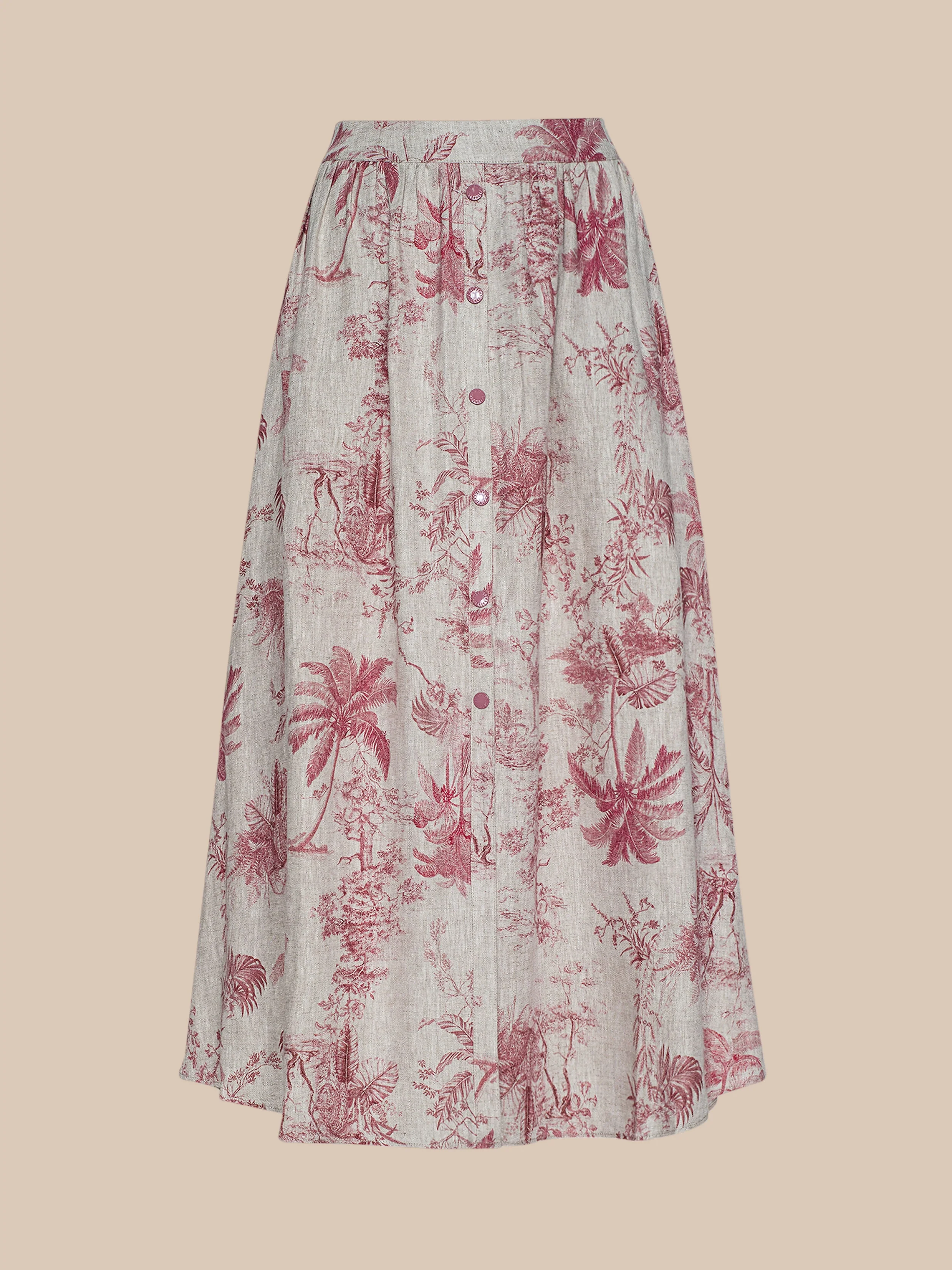 L'AGENCE - Seina Linen Midi Skirt - Image 6