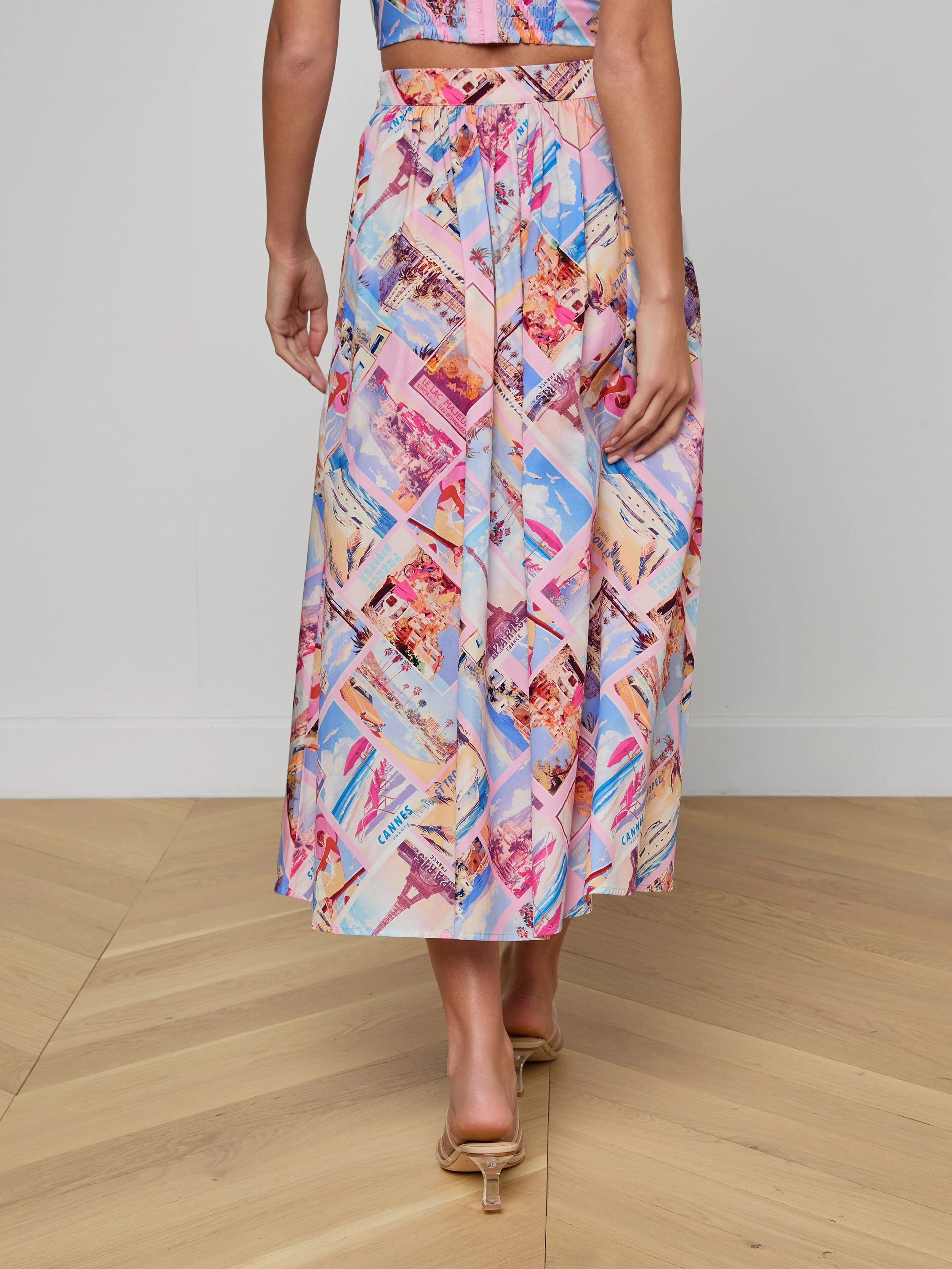 L'AGENCE - Seina Poplin Midi Skirt - Image 4