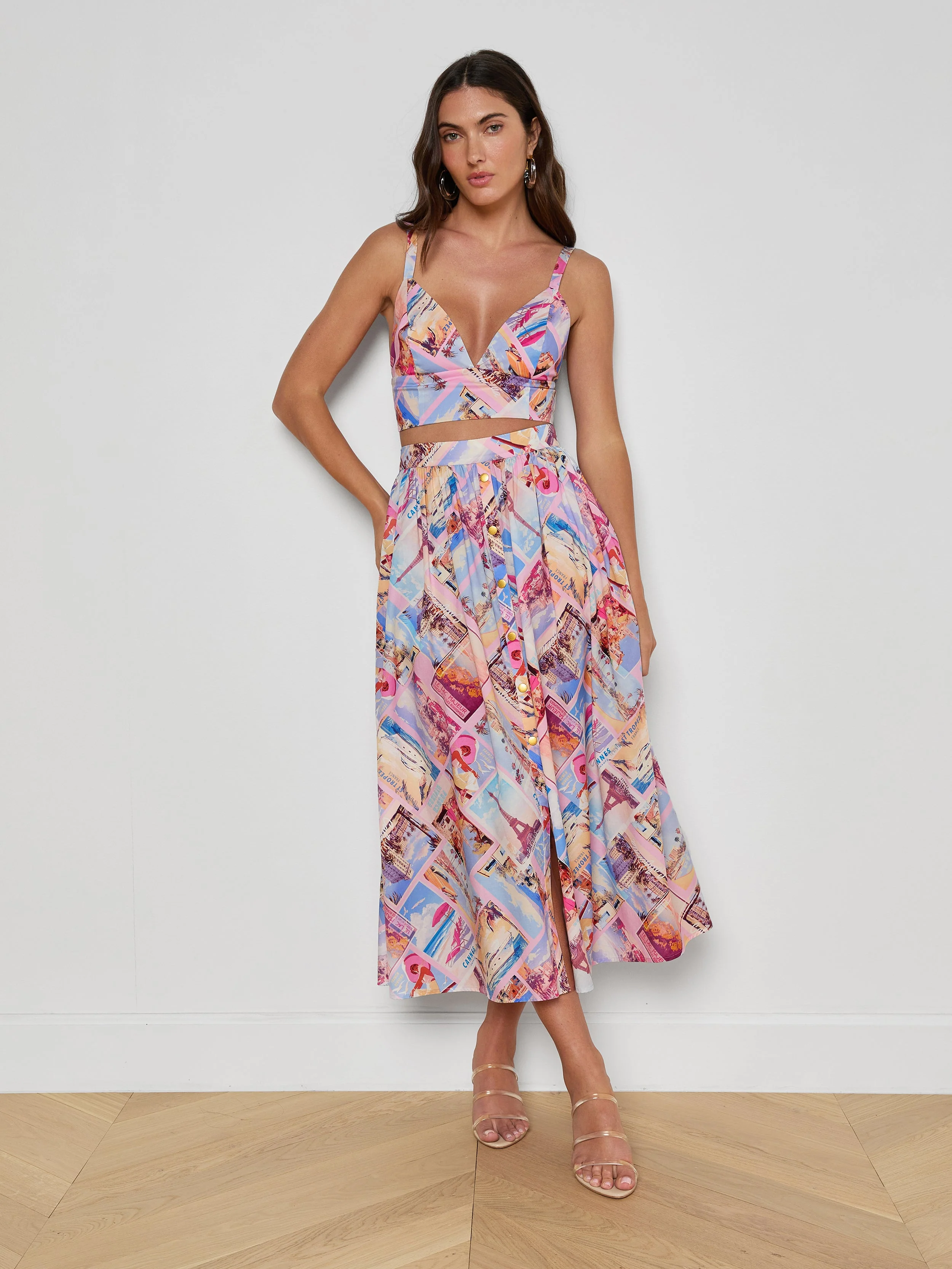 L'AGENCE - Seina Poplin Midi Skirt - Image 5
