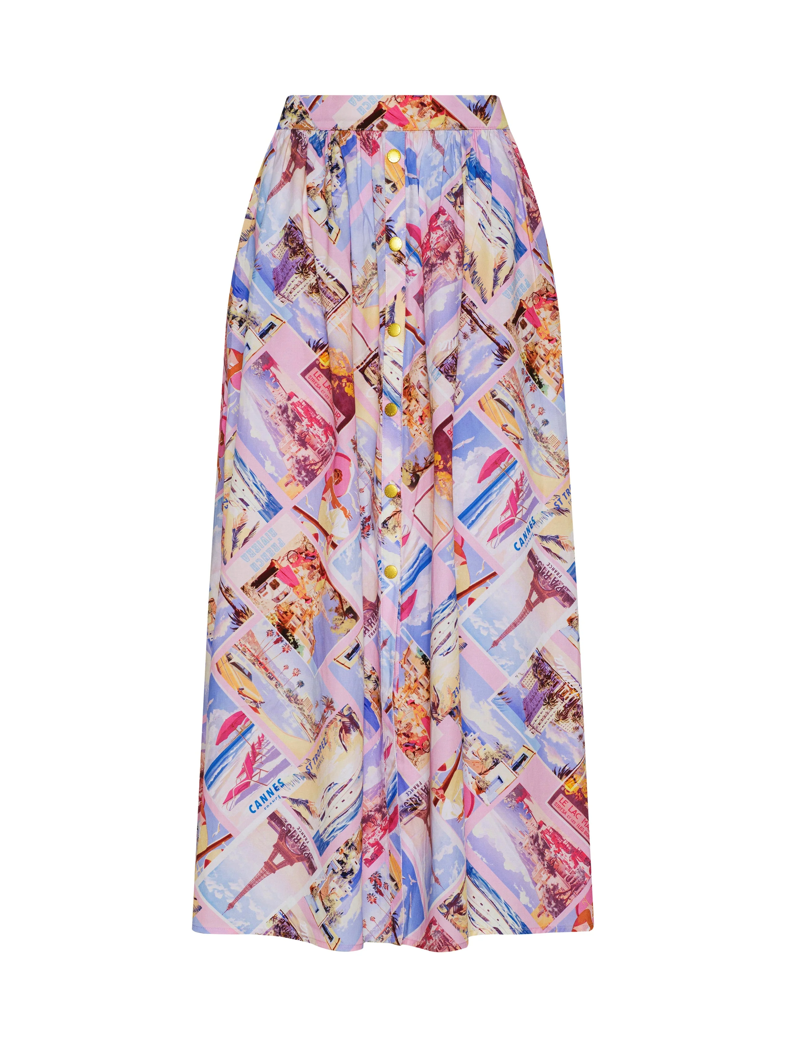 L'AGENCE - Seina Poplin Midi Skirt - Image 7