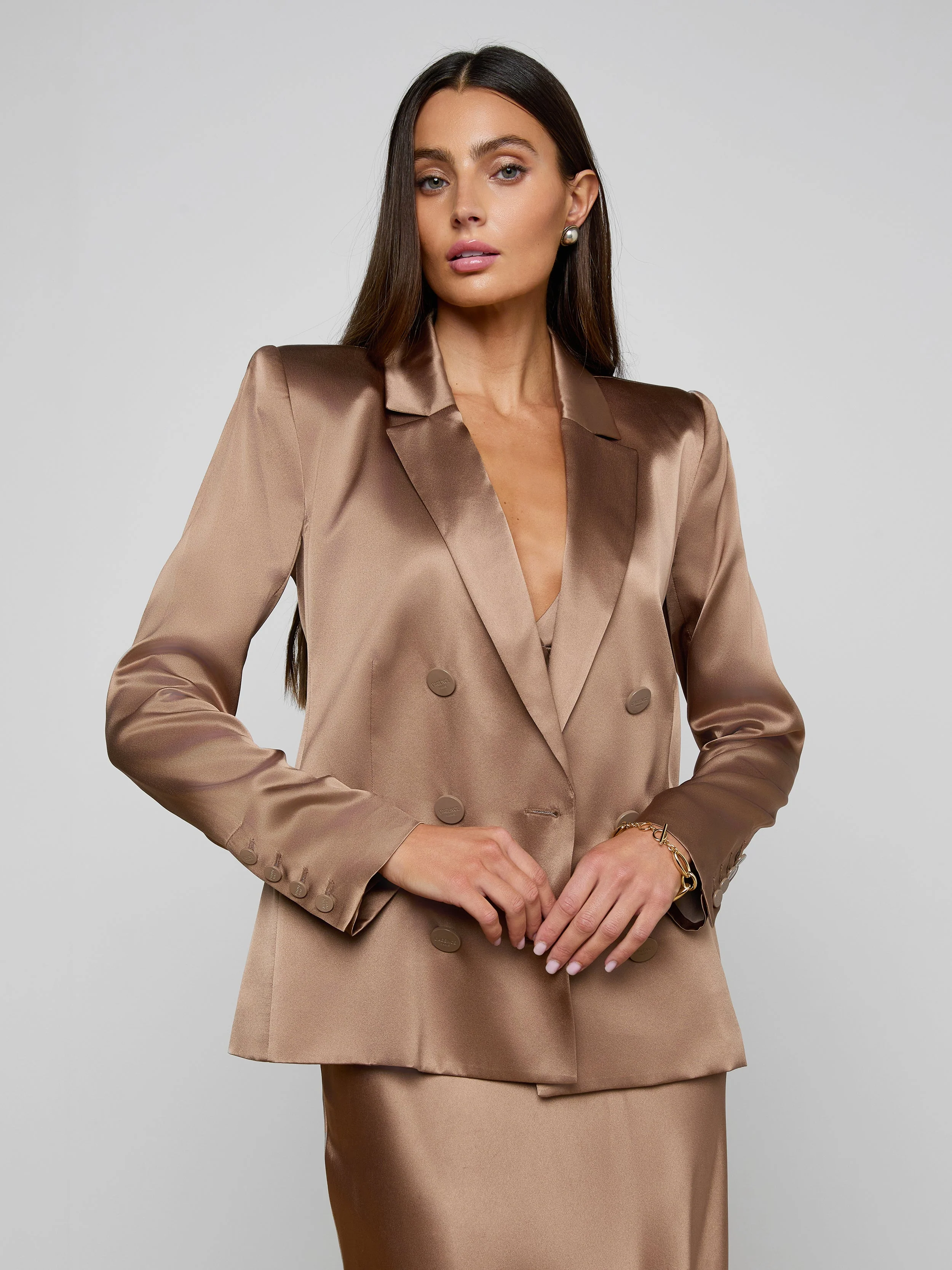 L'AGENCE - Sena Silk Blazer