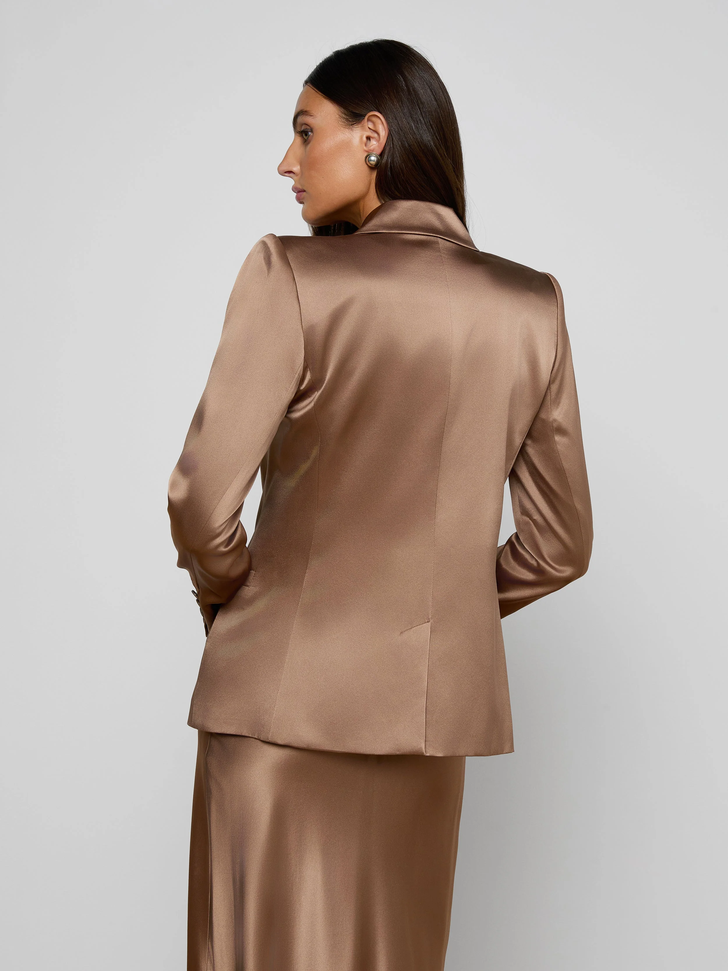 L'AGENCE - Sena Silk Blazer - Image 5