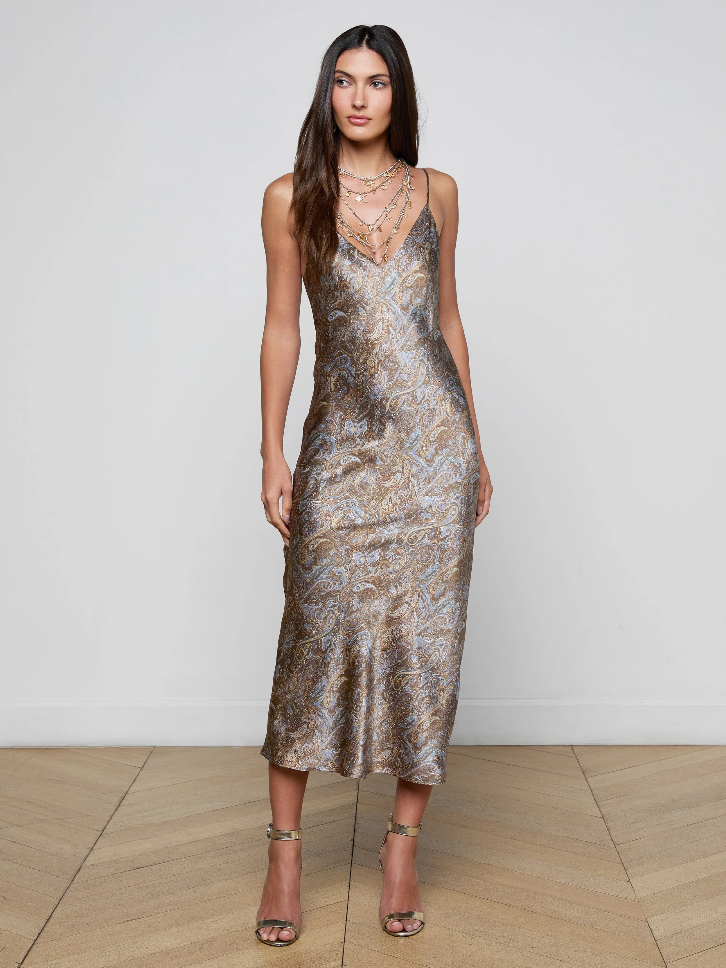L'AGENCE - Seridie Silk Slip Dress