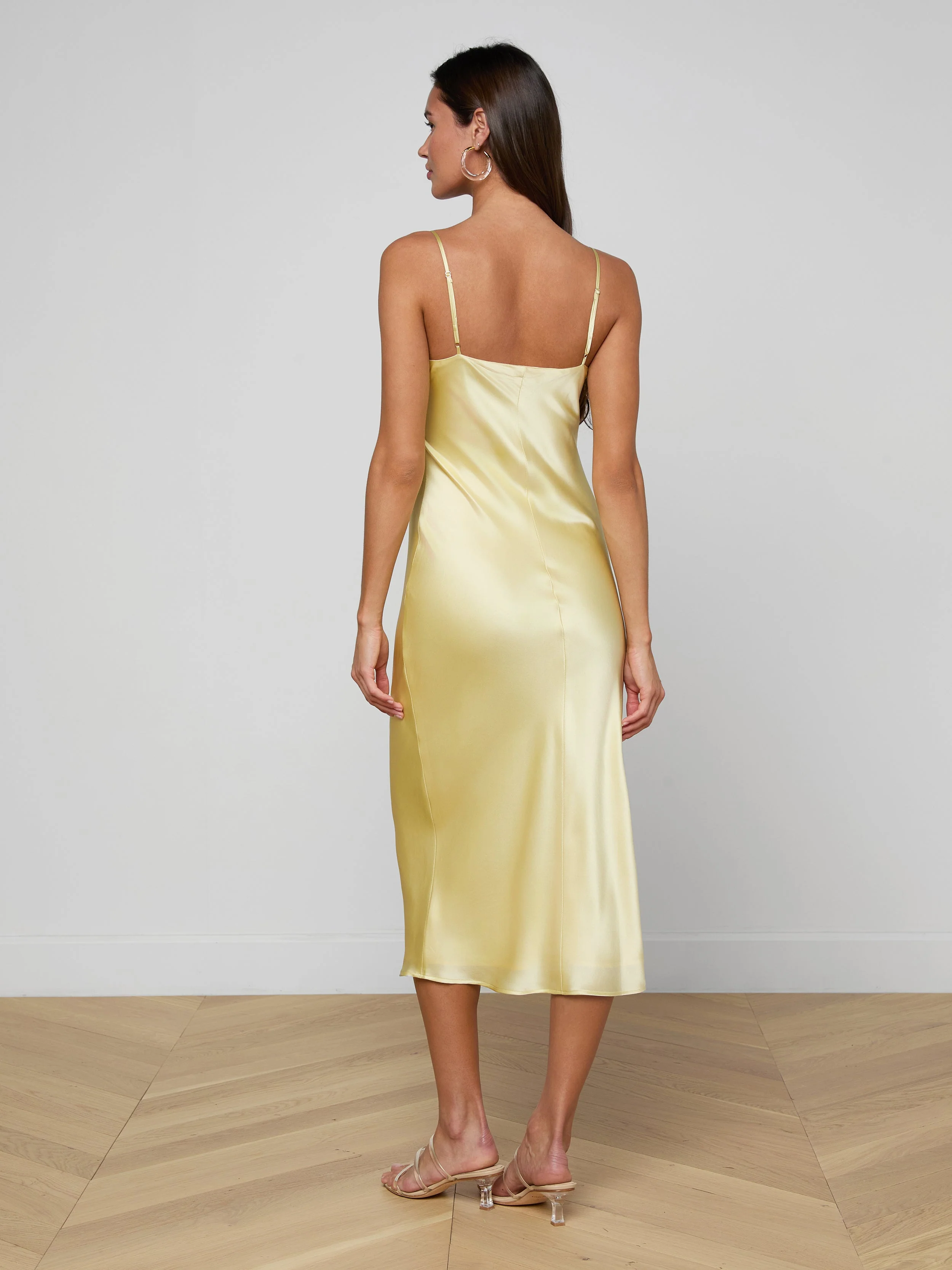 L'AGENCE - Seridie Silk Slip Dress - Image 3