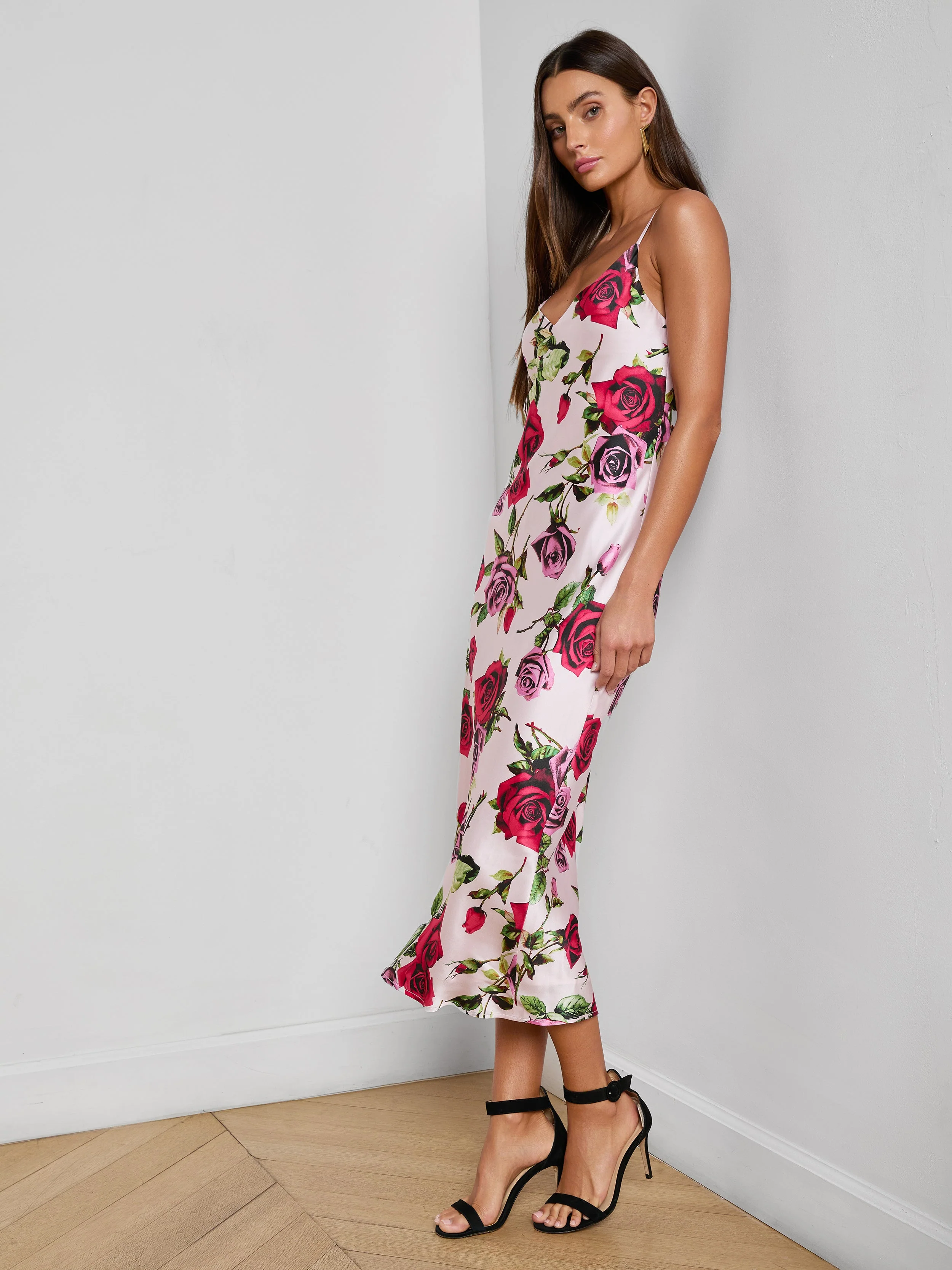 L'AGENCE - Seridie Silk Slip Dress - Image 4