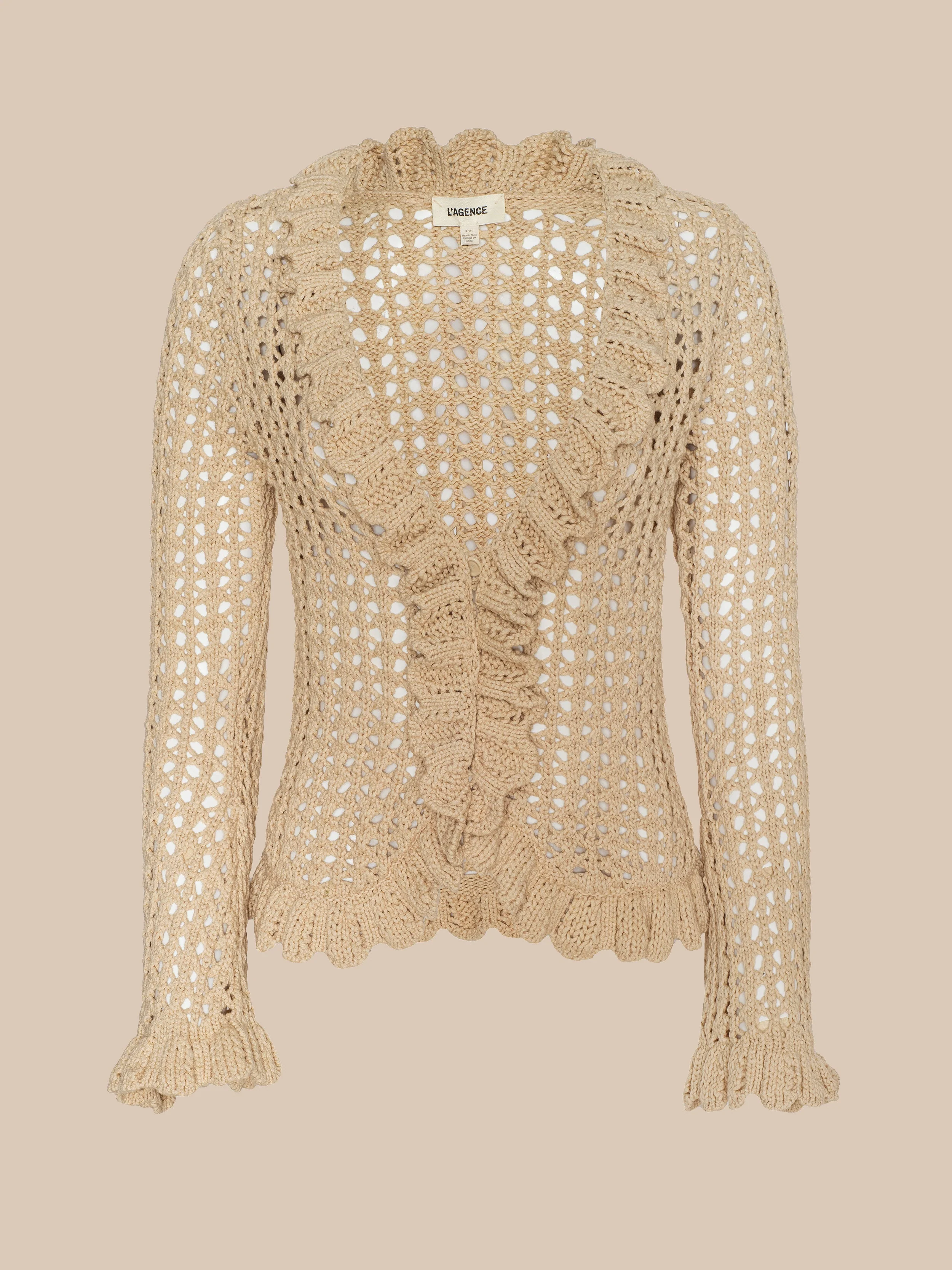 L'AGENCE - Solaris Crocheted Cardigan - Image 8