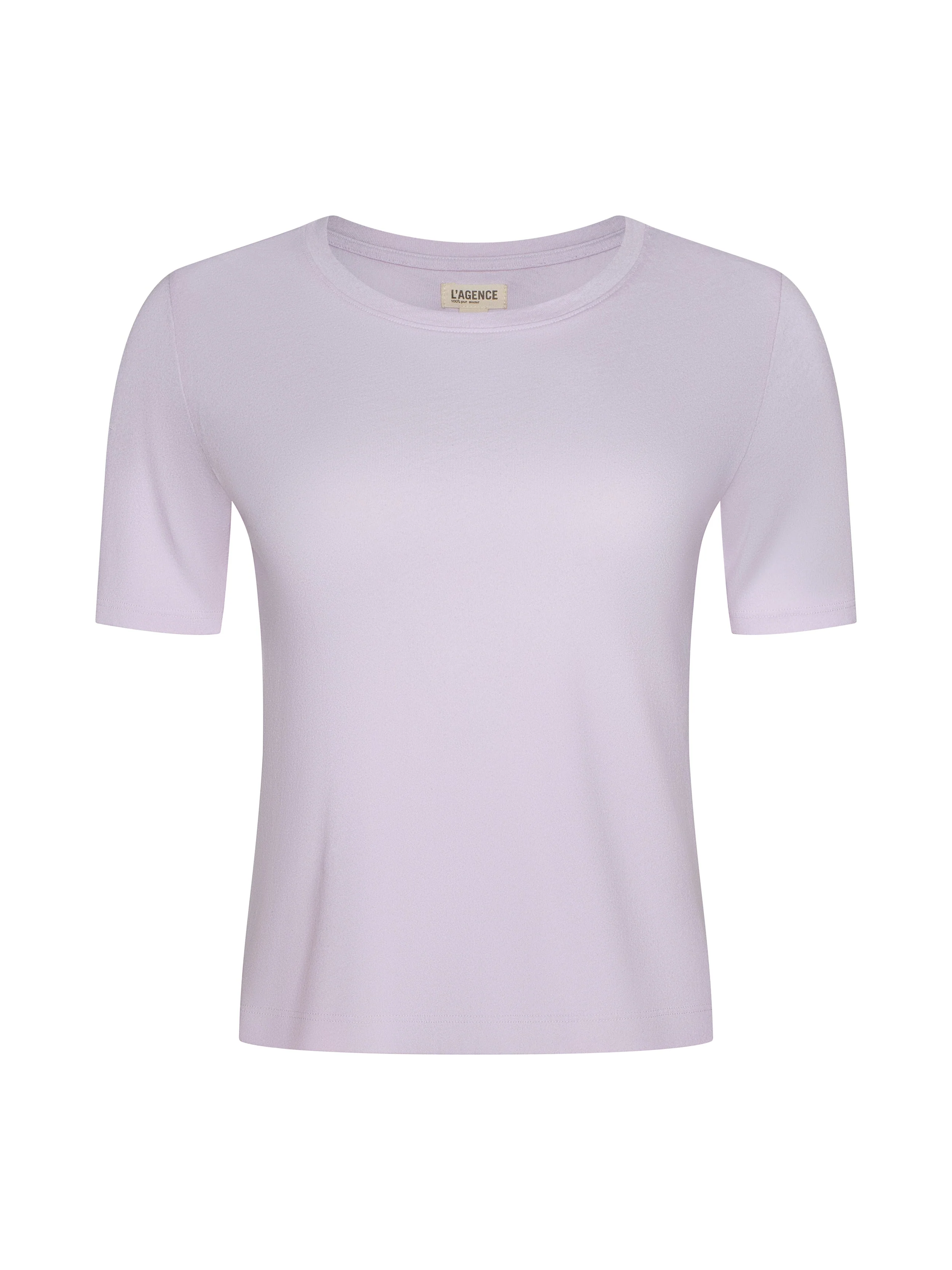 L'AGENCE - Stormy Cropped Cotton Tee - Image 7