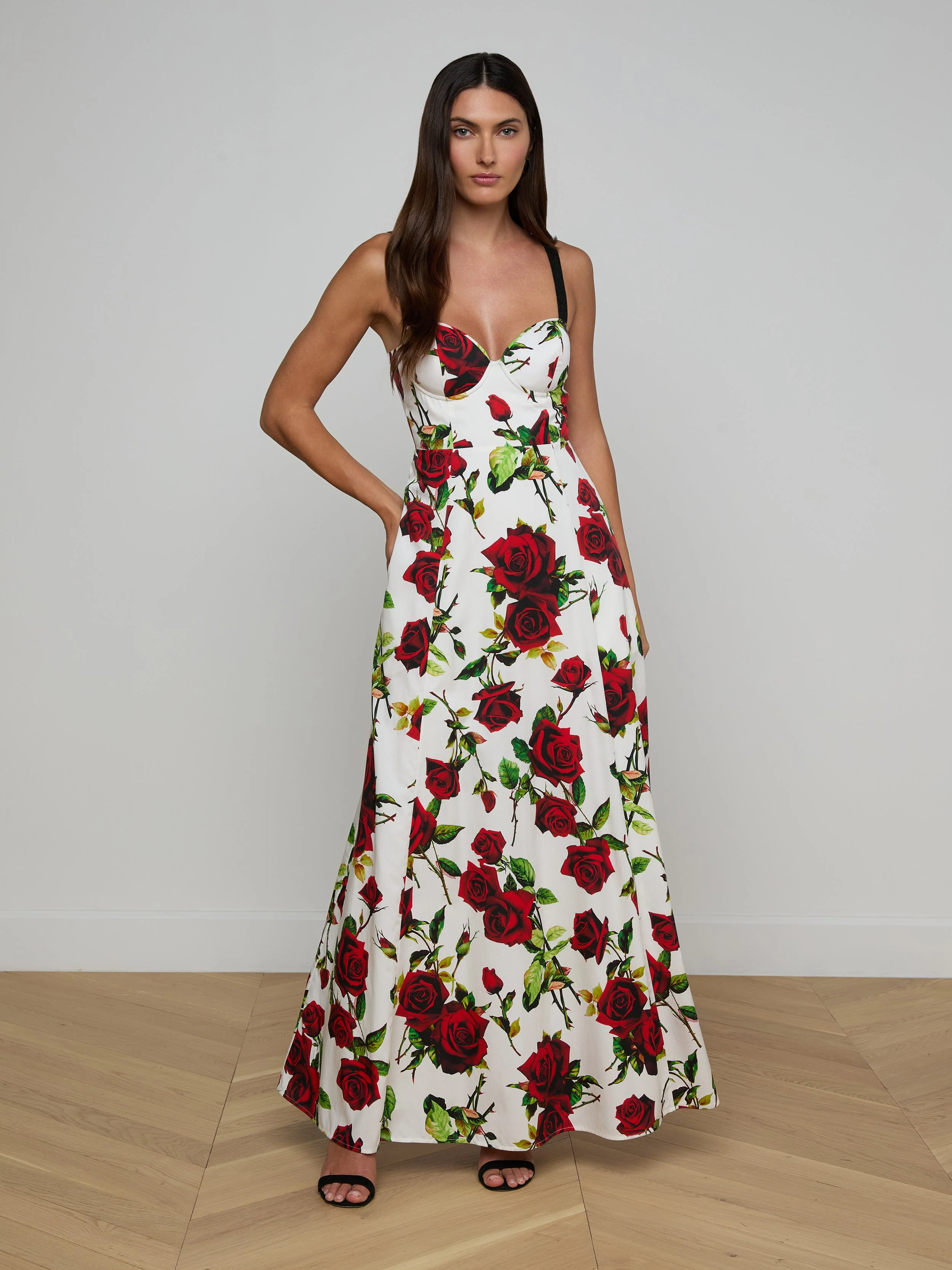 L'AGENCE - Sutton Beaded Strap Gown