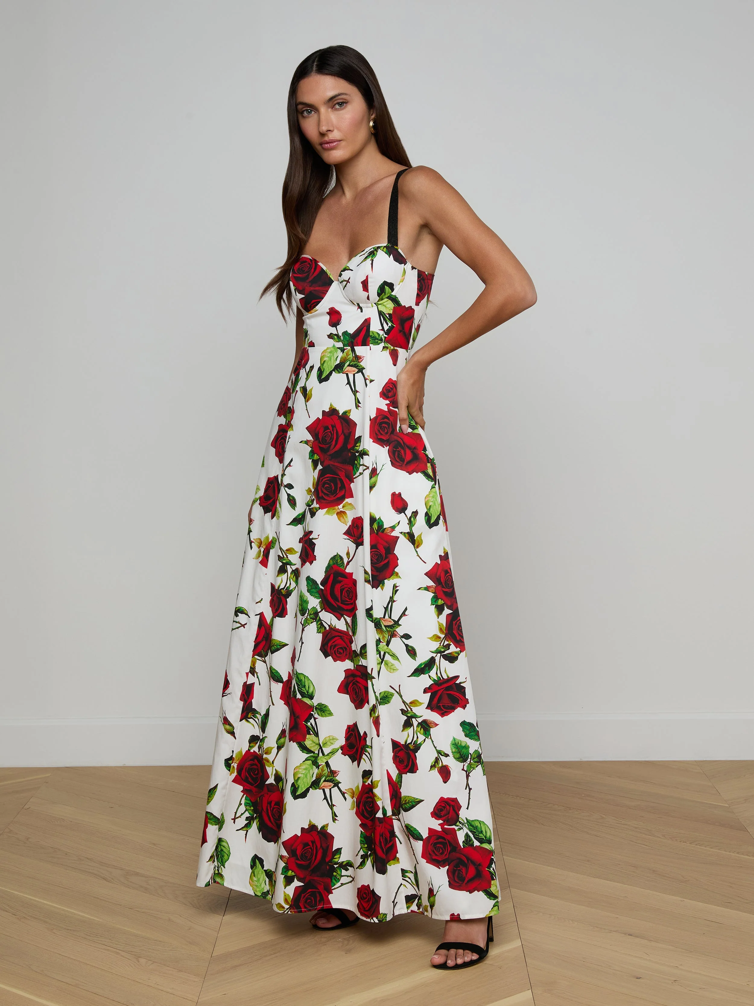 L'AGENCE - Sutton Beaded Strap Gown - Image 2