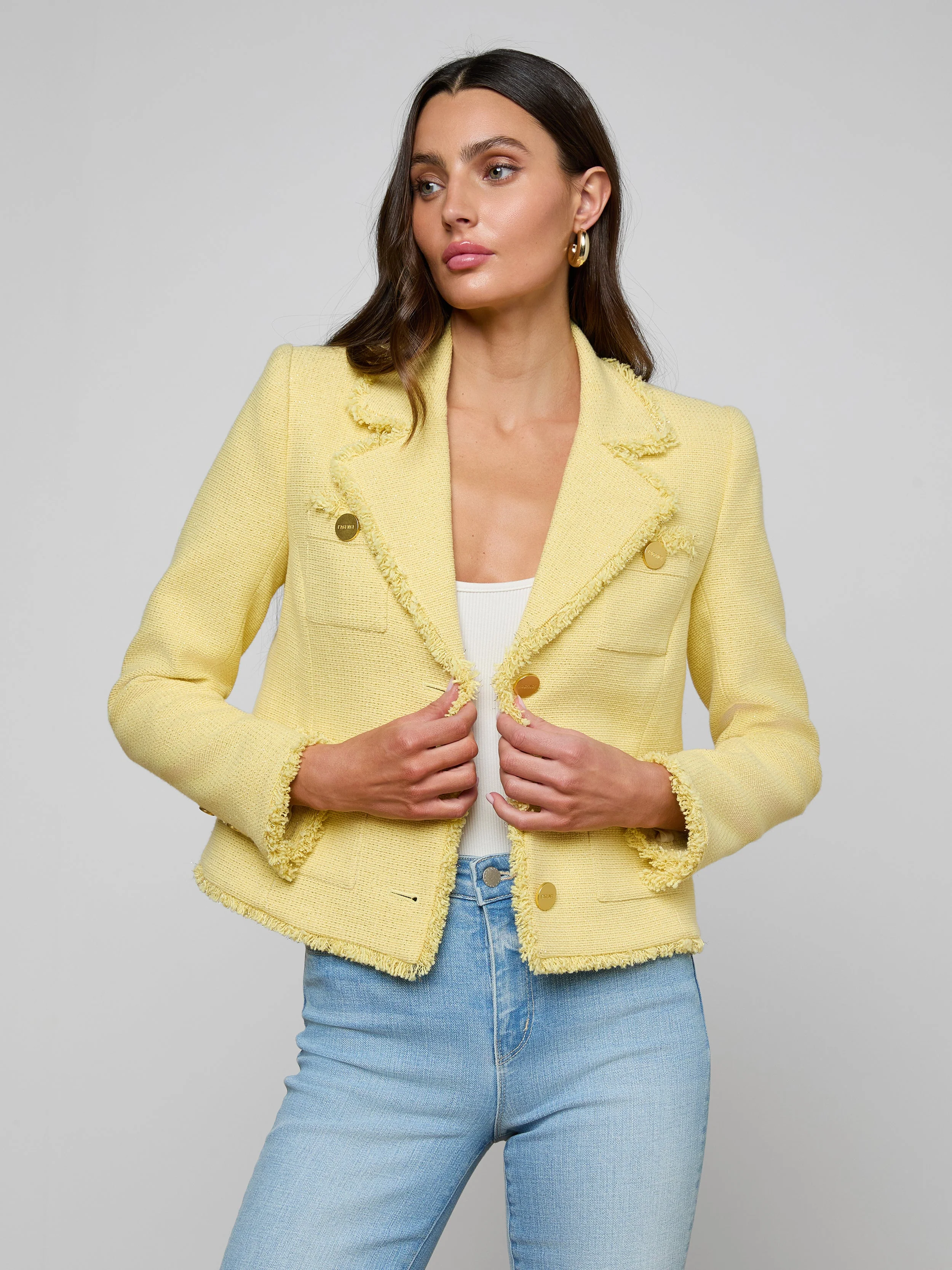 L'AGENCE - Sylvia Tweed Jacket - Image 2