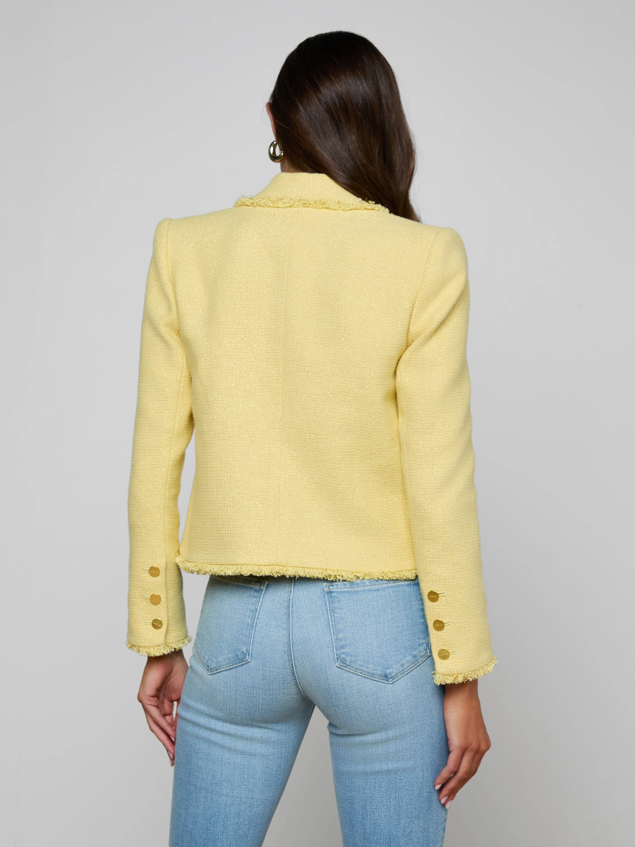 L'AGENCE - Sylvia Tweed Jacket - Image 5