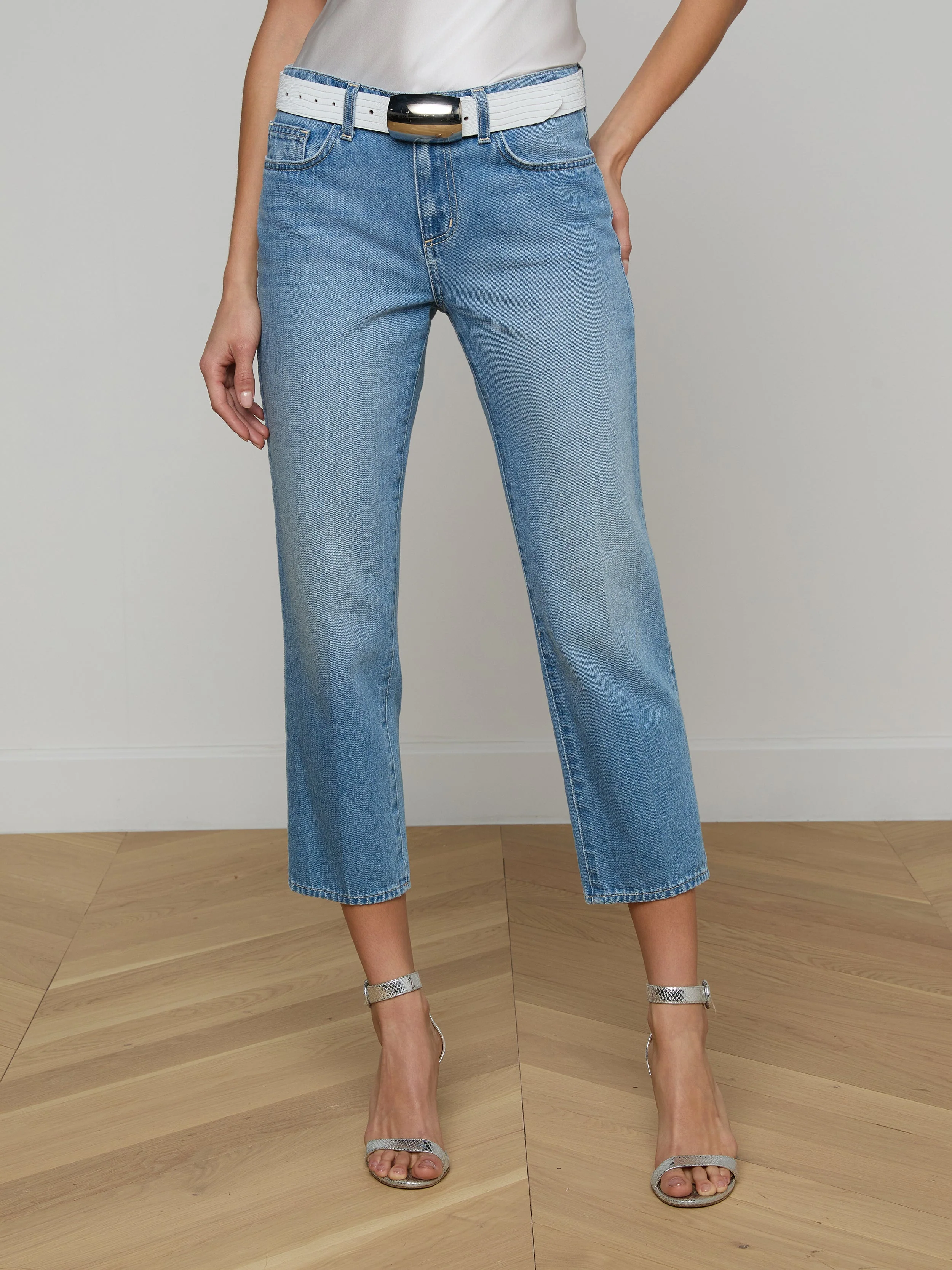 L'AGENCE - Thalina Cropped Stovepipe Jean - Image 2