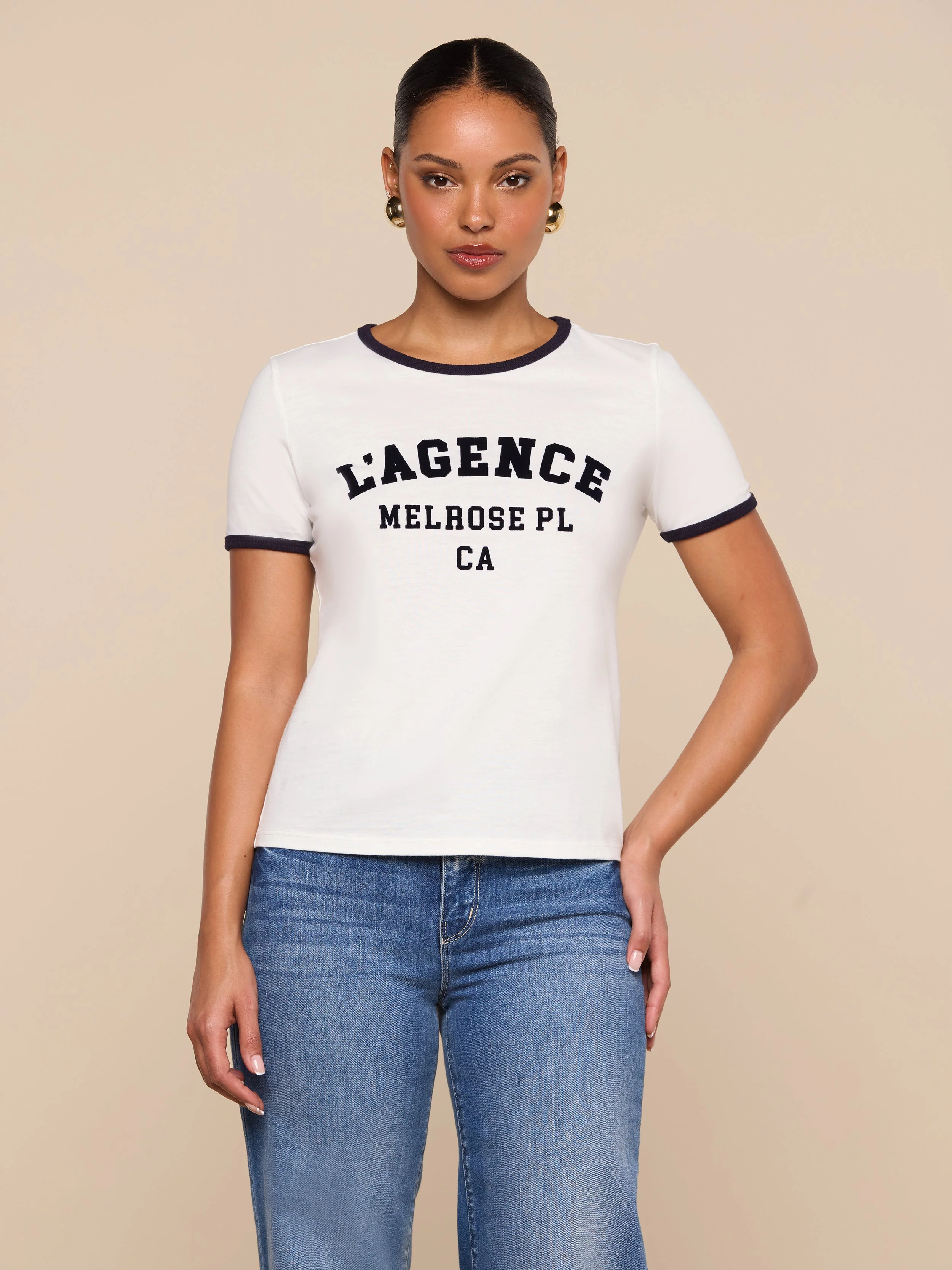 L'AGENCE - Tommie Crewneck Tee - Image 2