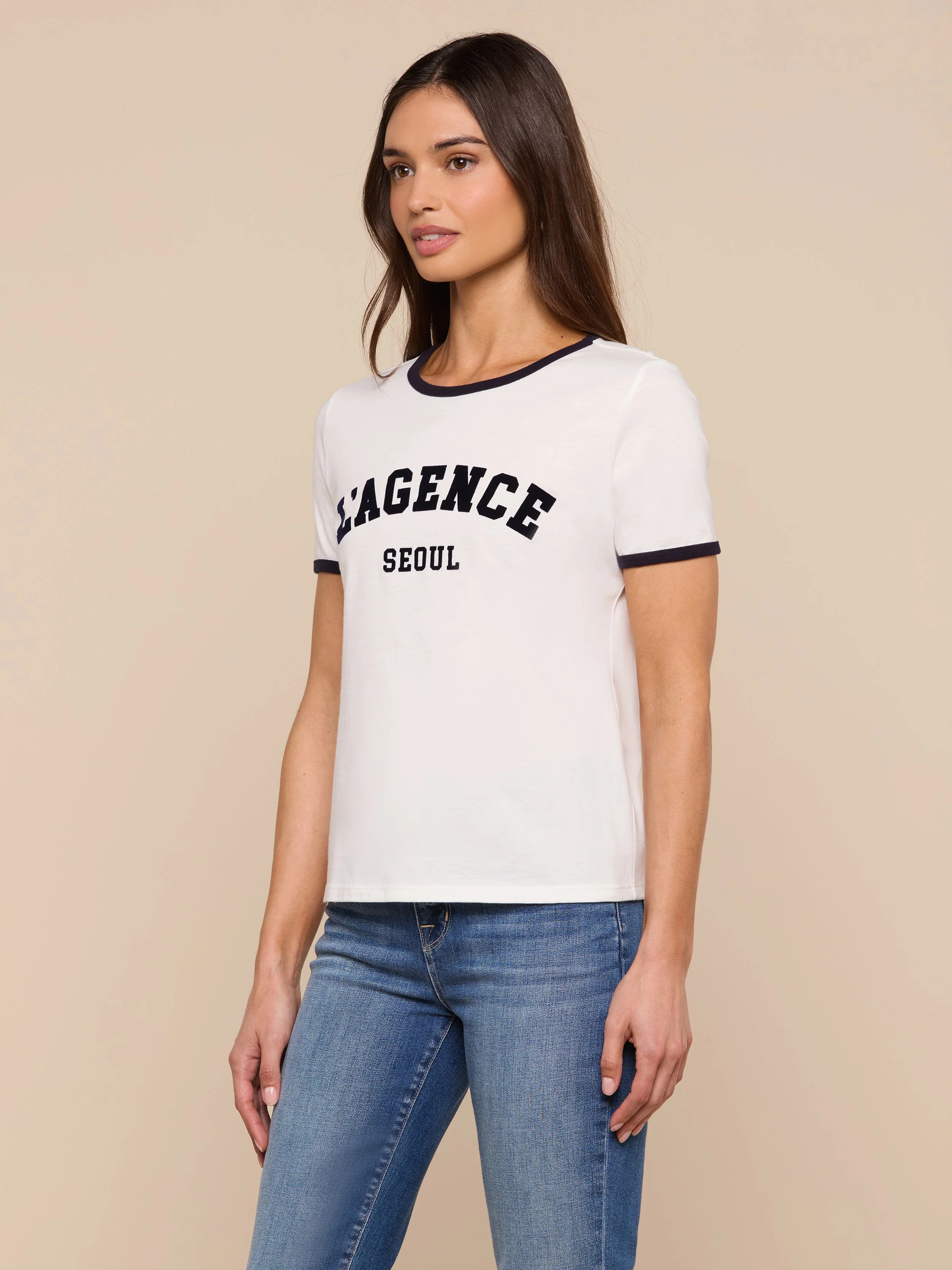 L'AGENCE - Tommie Crewneck Tee - Image 3