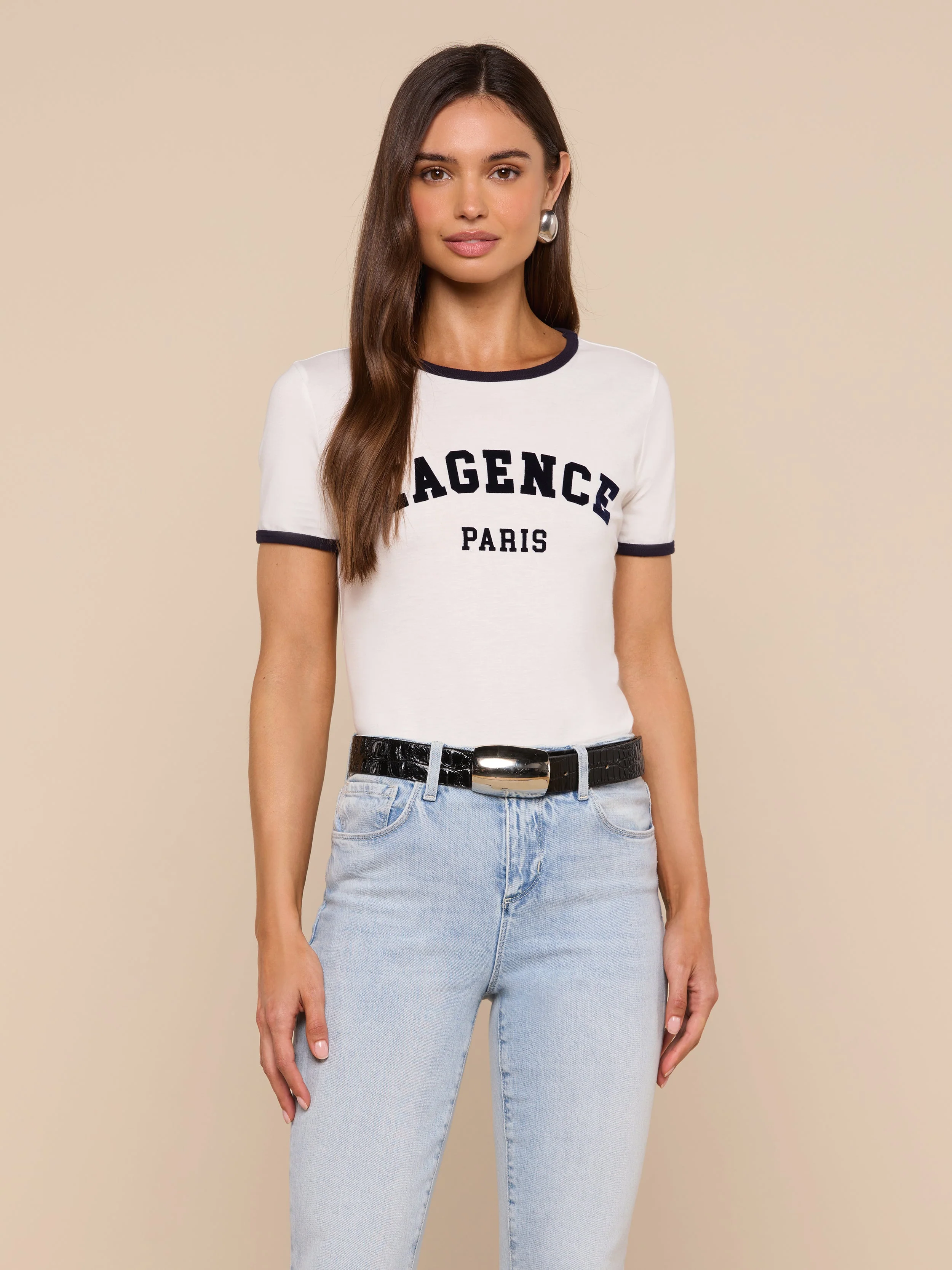 L'AGENCE - Tommie Crewneck Tee - Image 2